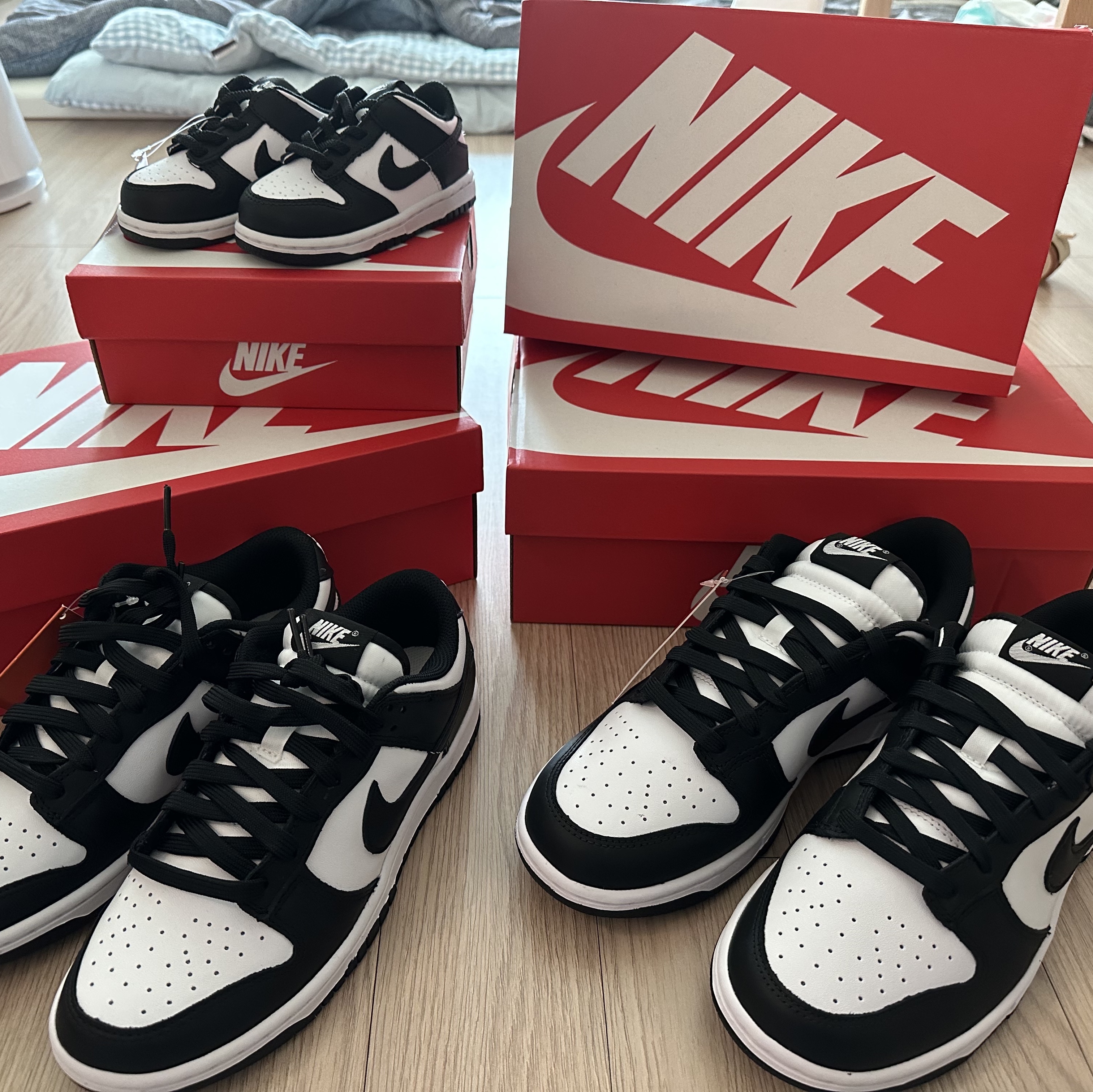 Nike Dunk Low Retro Black, (W) Nike Dunk Low Black 착용 스타일