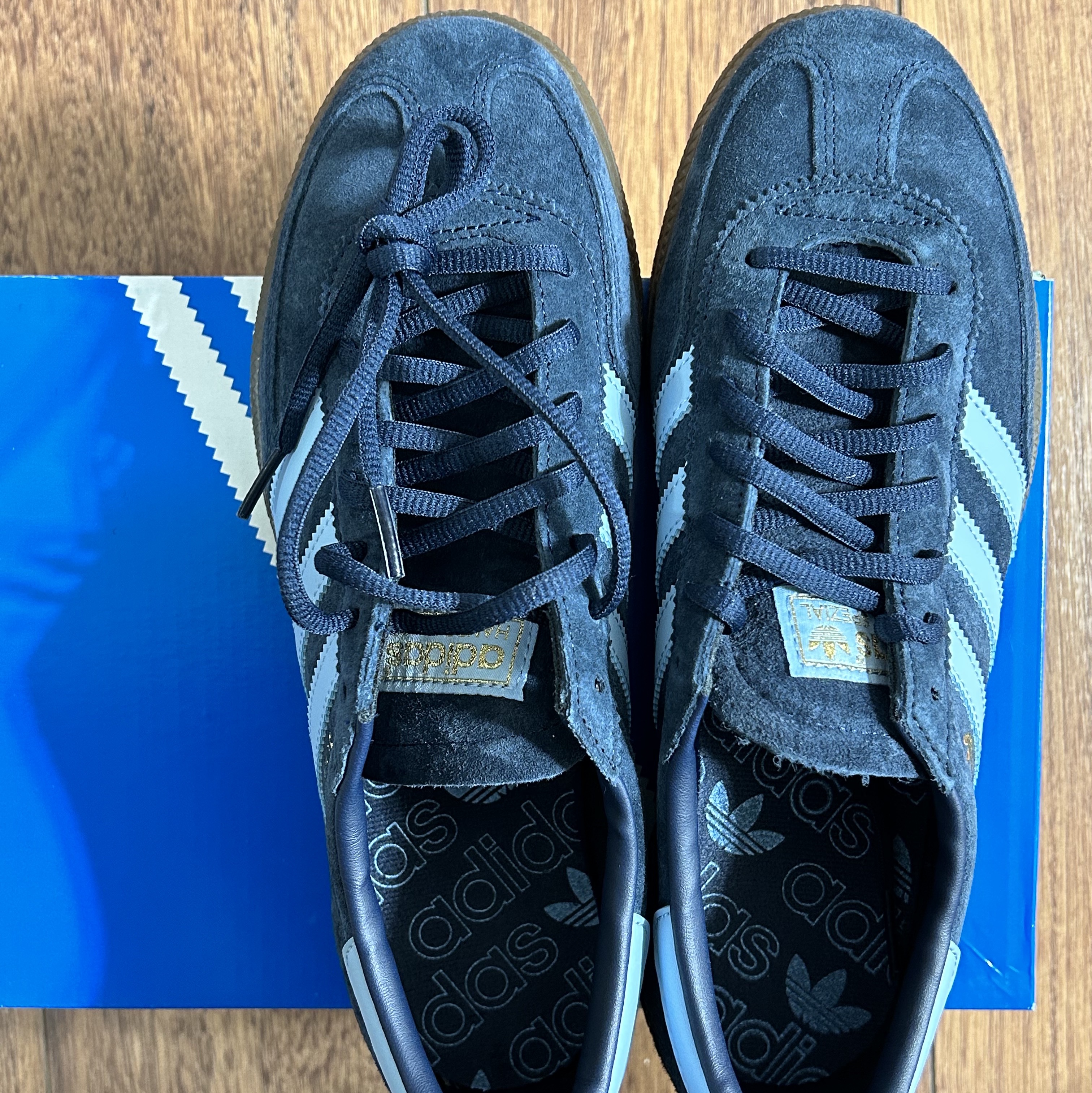 Adidas Spezial Handball Collegiate Navy 착용 스타일 - 1