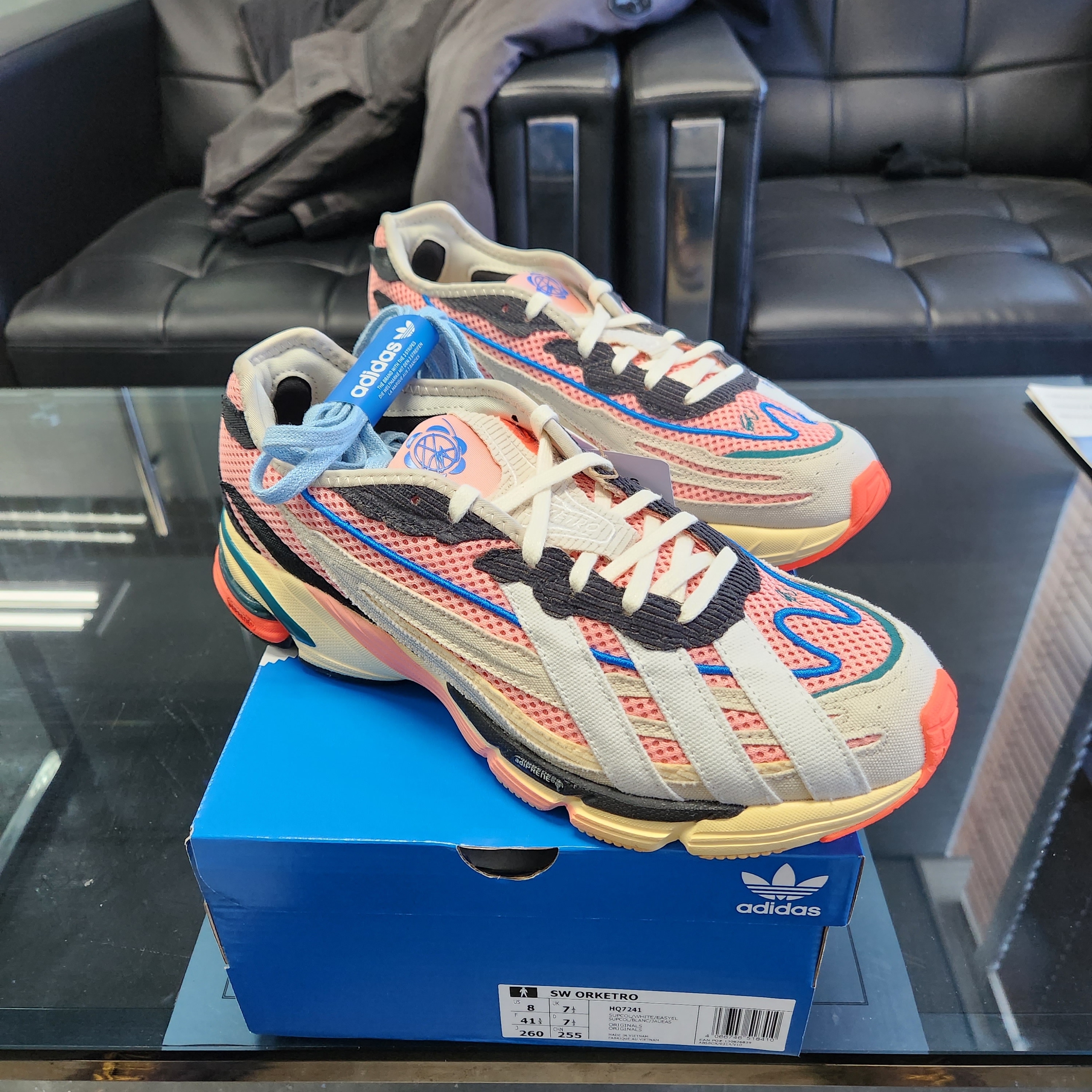 Adidas x Sean Wotherspoon Orketro White Easy Yellow 착용 스타일 - 5