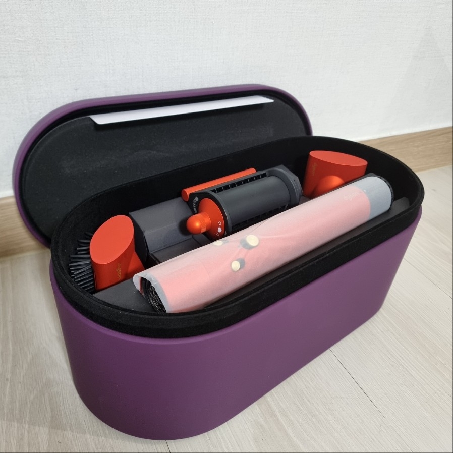 Dyson Airwrap Multi Styler Complete Long Topaz Orange (Korean Ver.) 착용 스타일