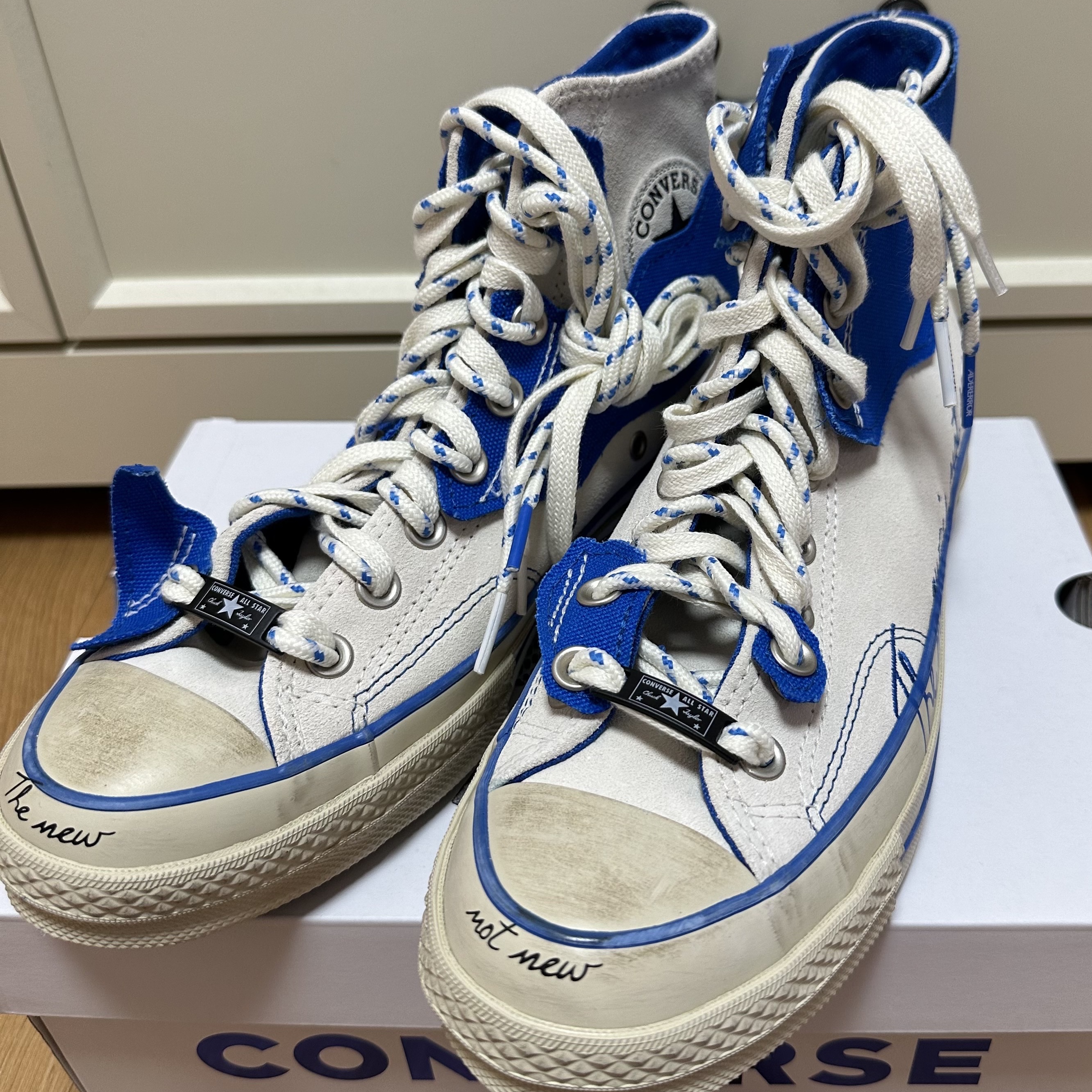 Converse x Ader Error Chuck 70 High White 착용 스타일 - 1