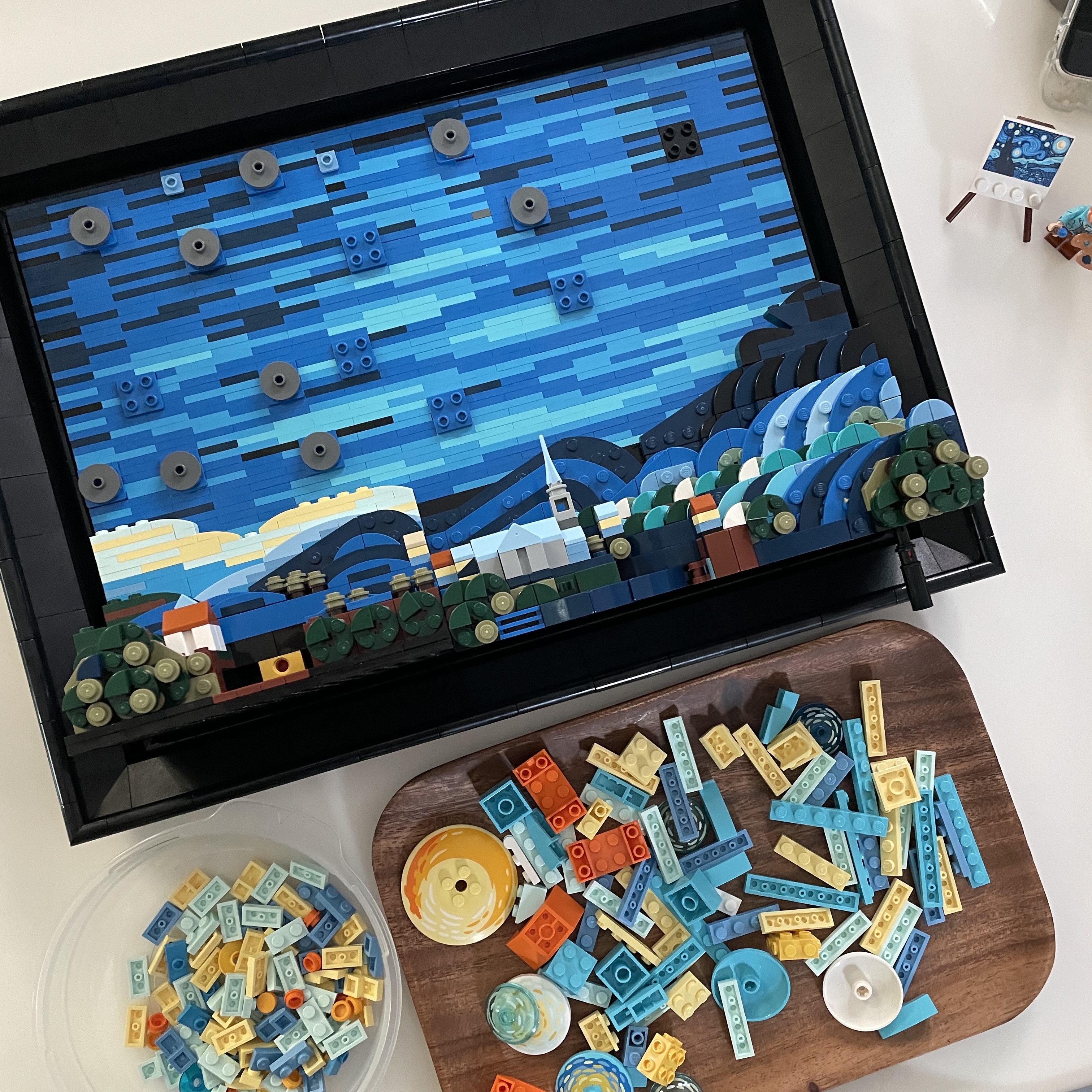 Lego Vincent Van Gogh The Starry Night 착용 스타일 - 4