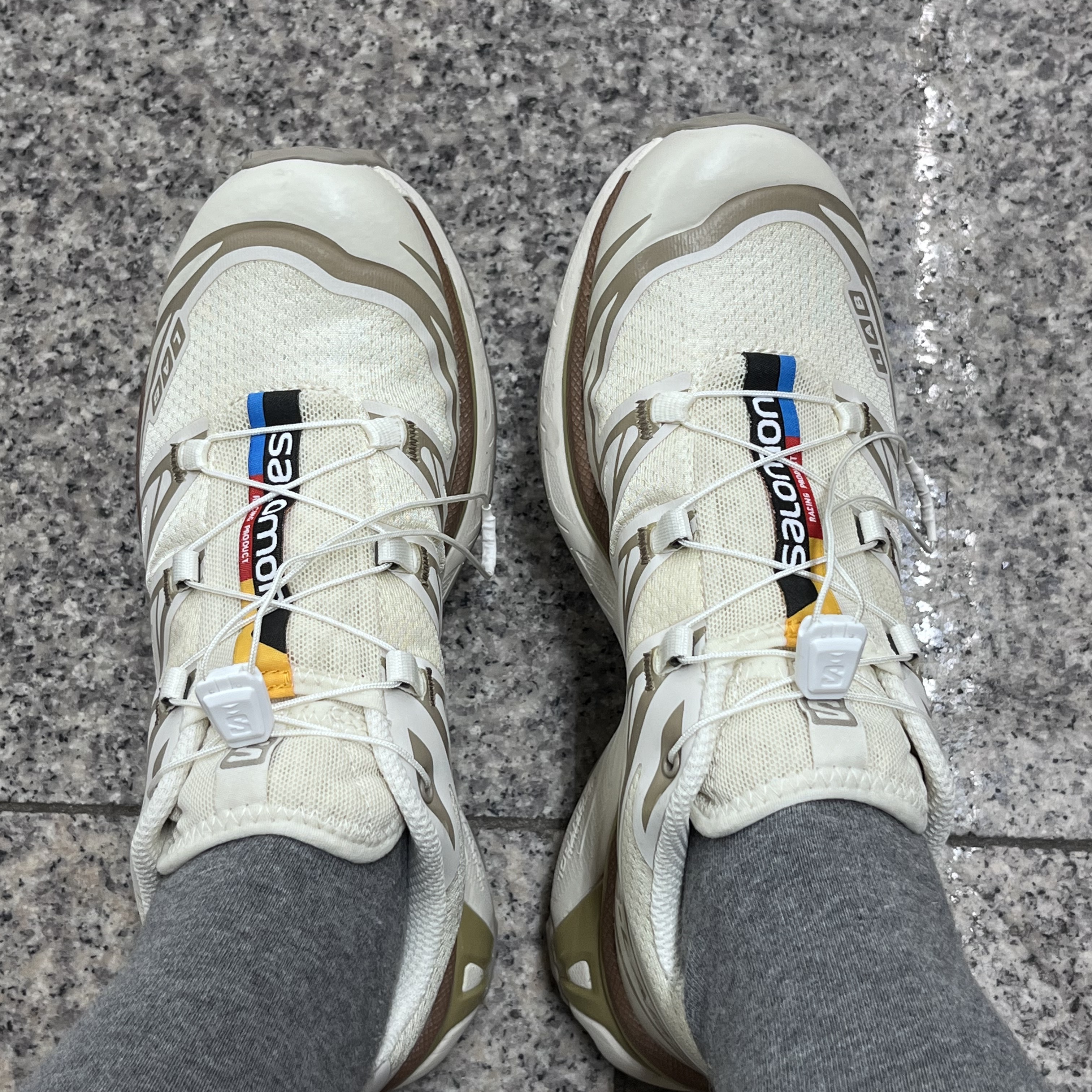 Salomon XT-6 Turtledove 착용 스타일 - 2