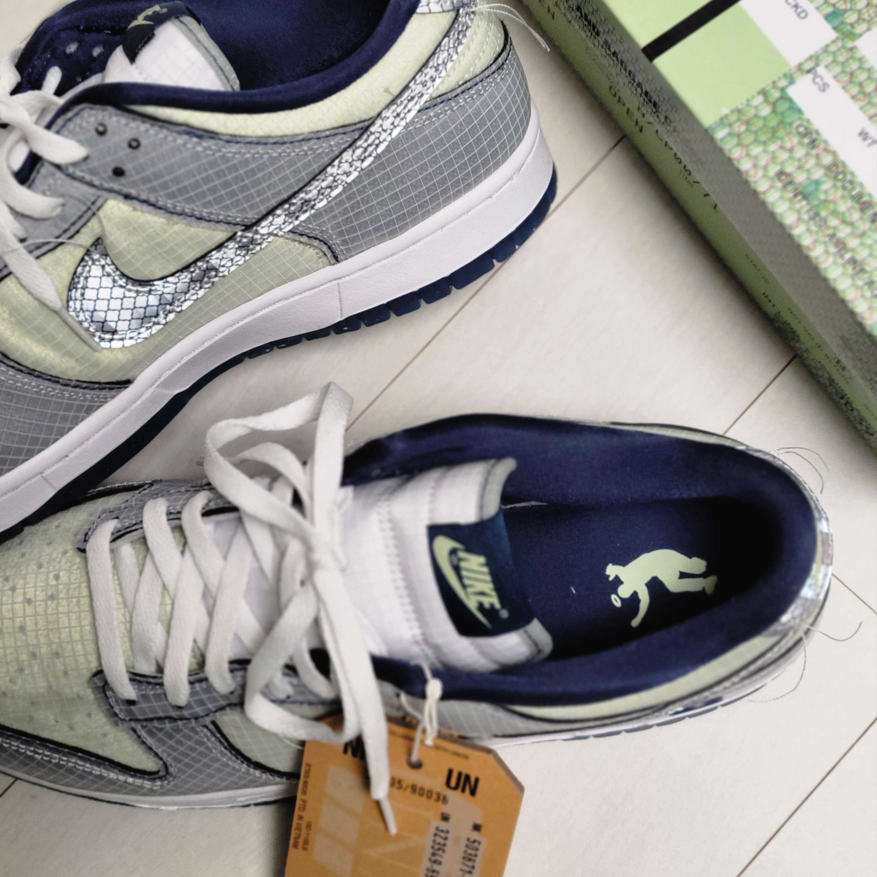 Nike x Union Dunk Low Passport Pack Pistachio 착용 스타일 - 2