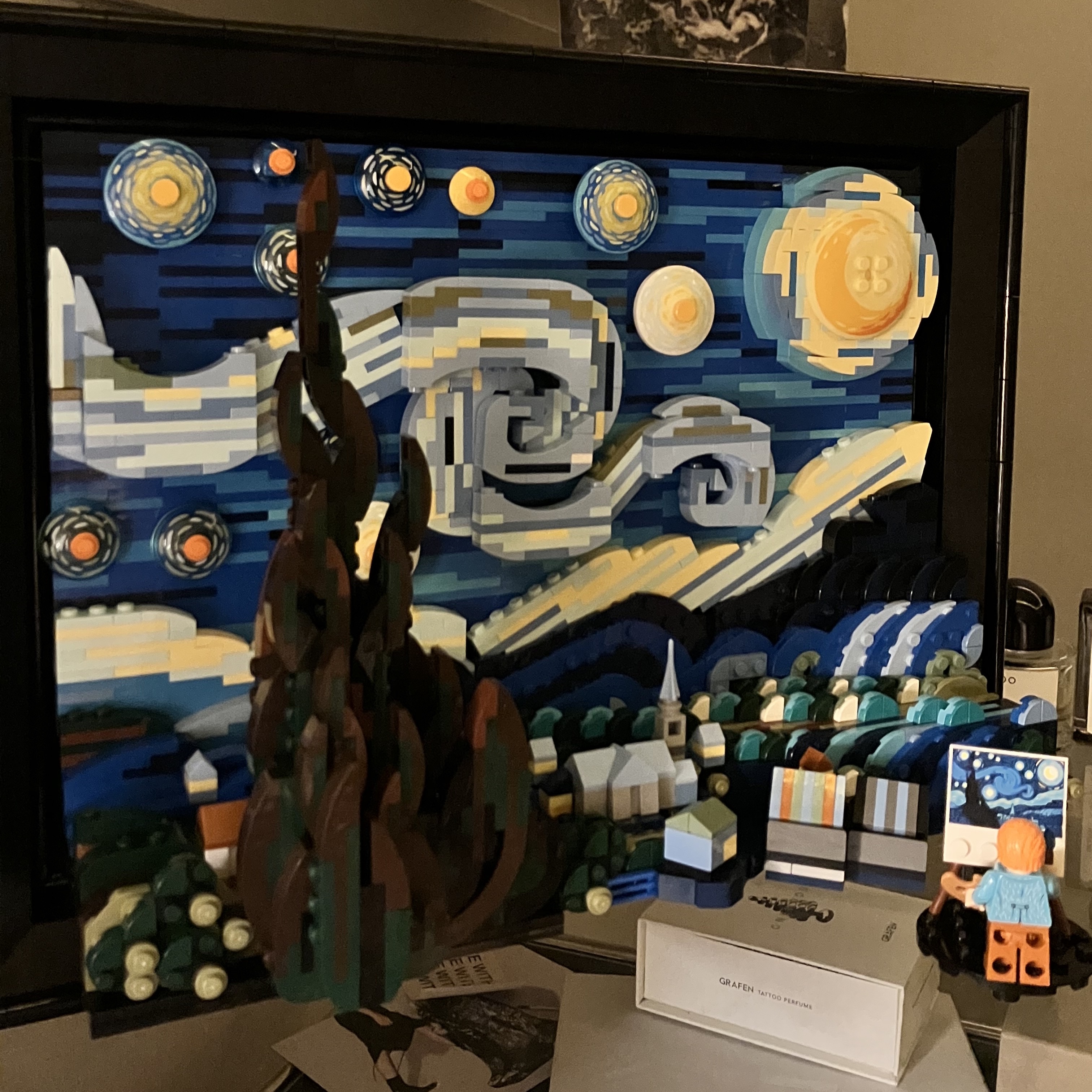 Lego Vincent Van Gogh The Starry Night 착용 스타일 - 1