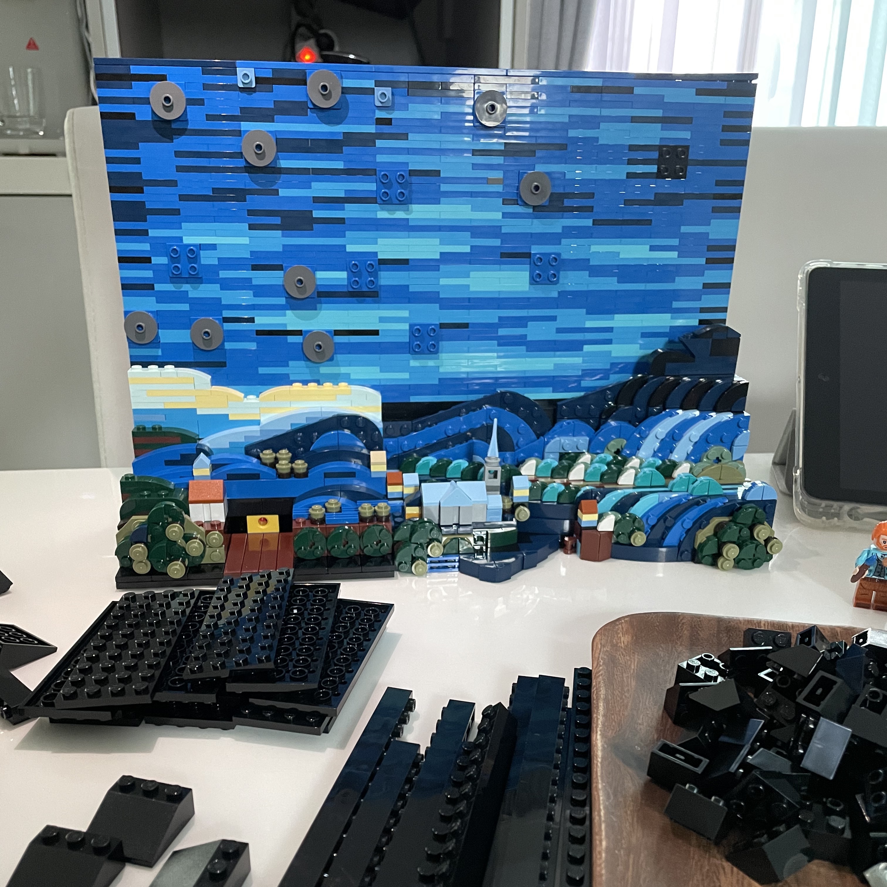 Lego Vincent Van Gogh The Starry Night 착용 스타일 - 3