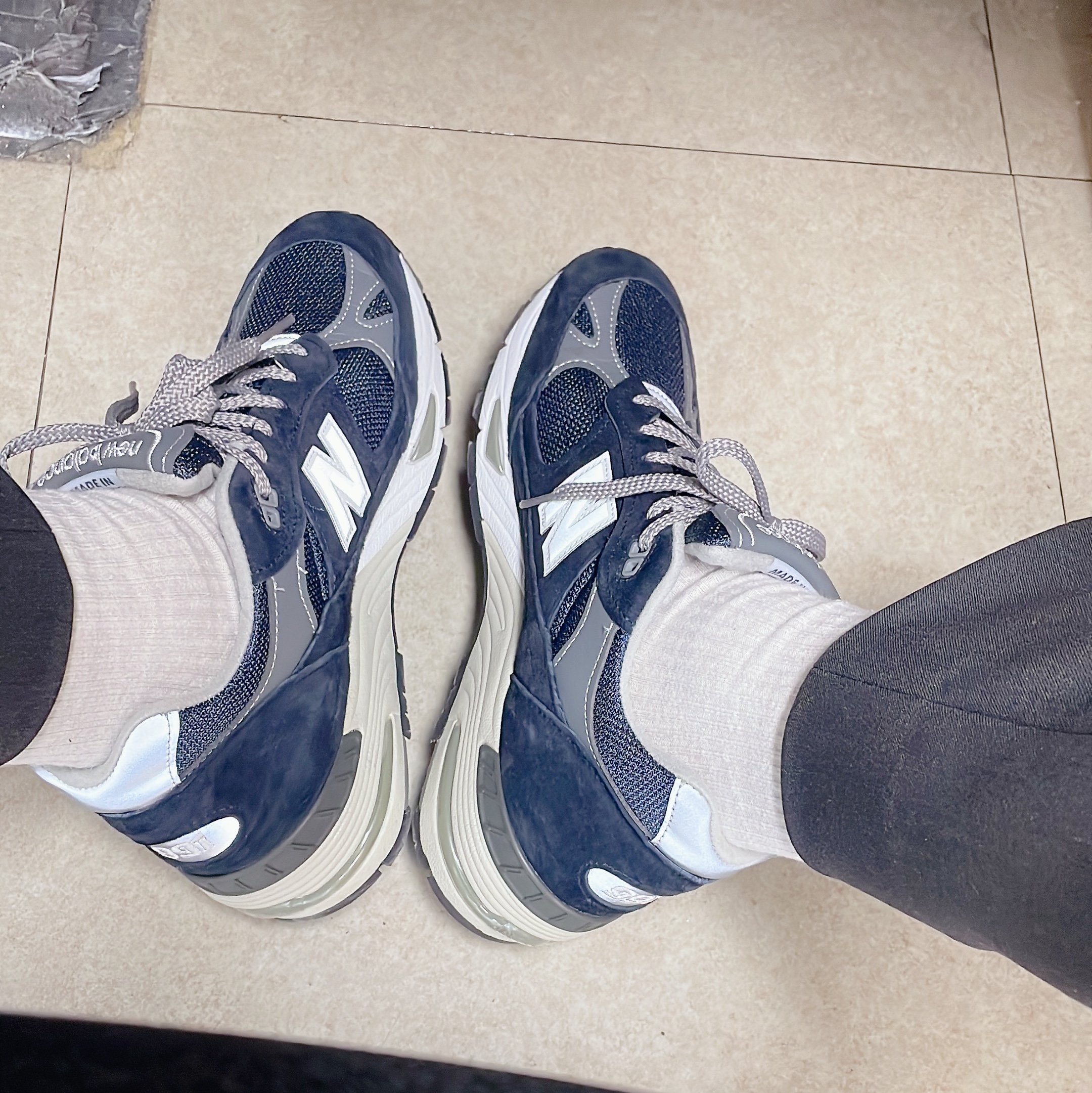 New Balance 991 Made in UK Navy 착용 스타일