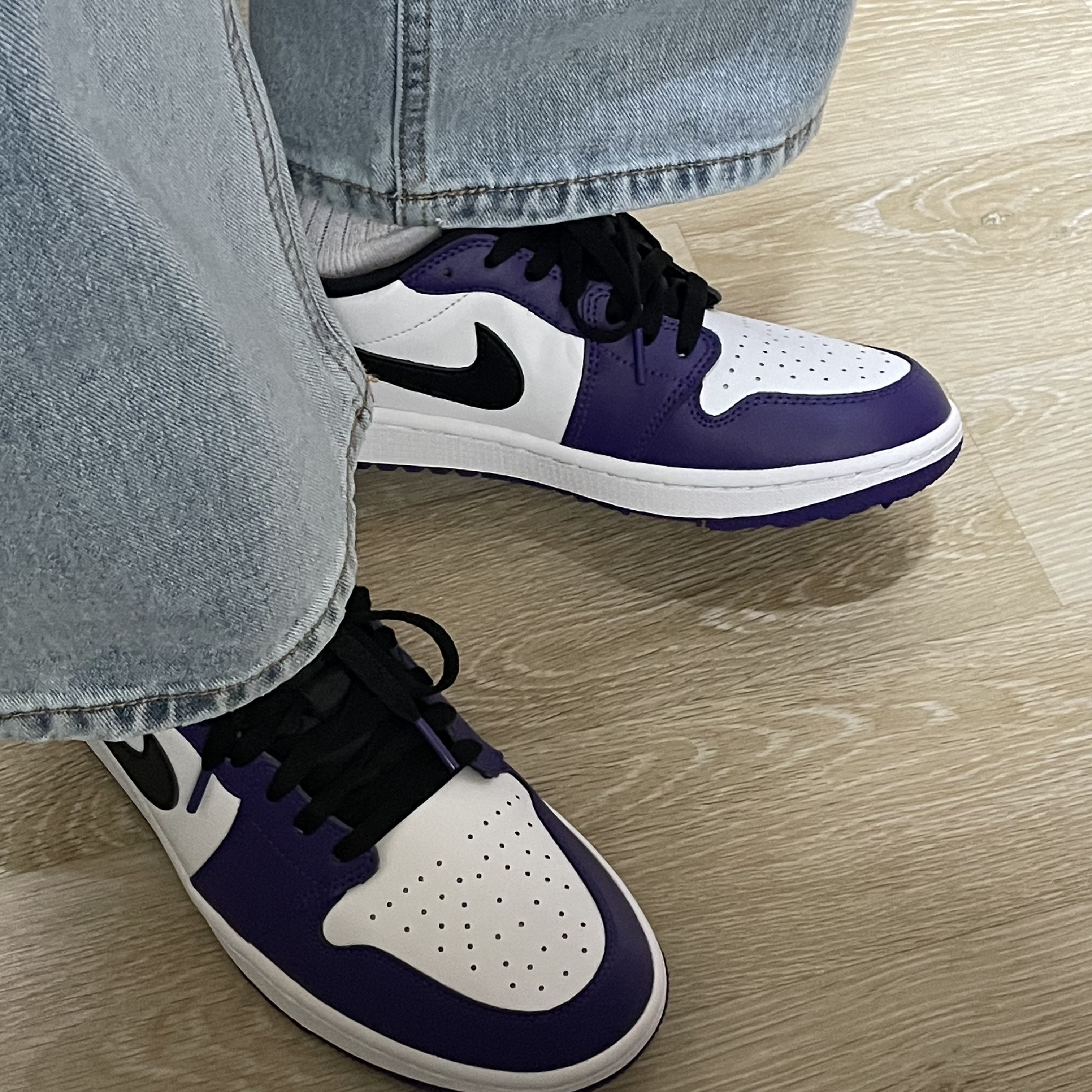 Jordan 1 Low Golf Court Purple 착용 스타일