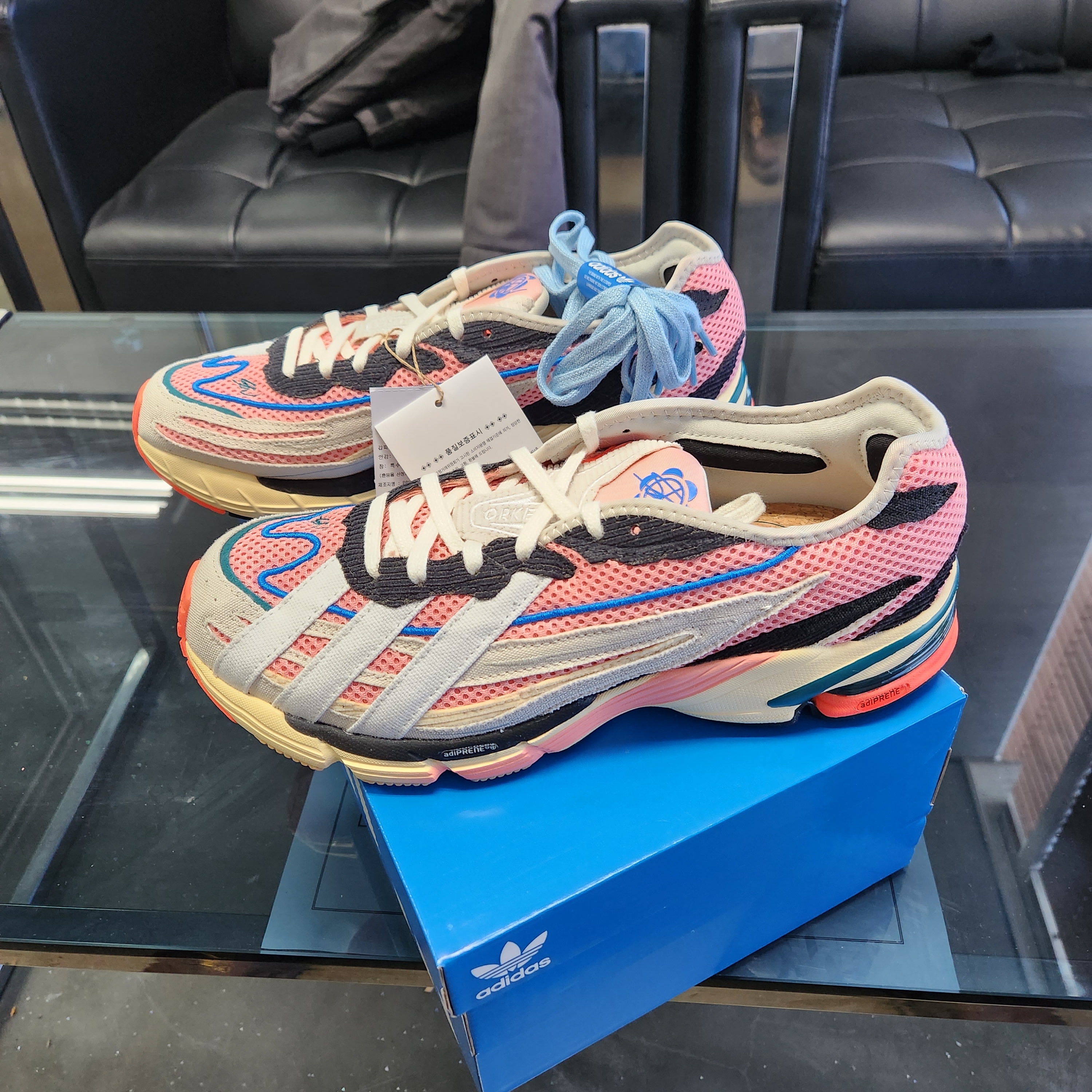 Adidas x Sean Wotherspoon Orketro White Easy Yellow 착용 스타일 - 3