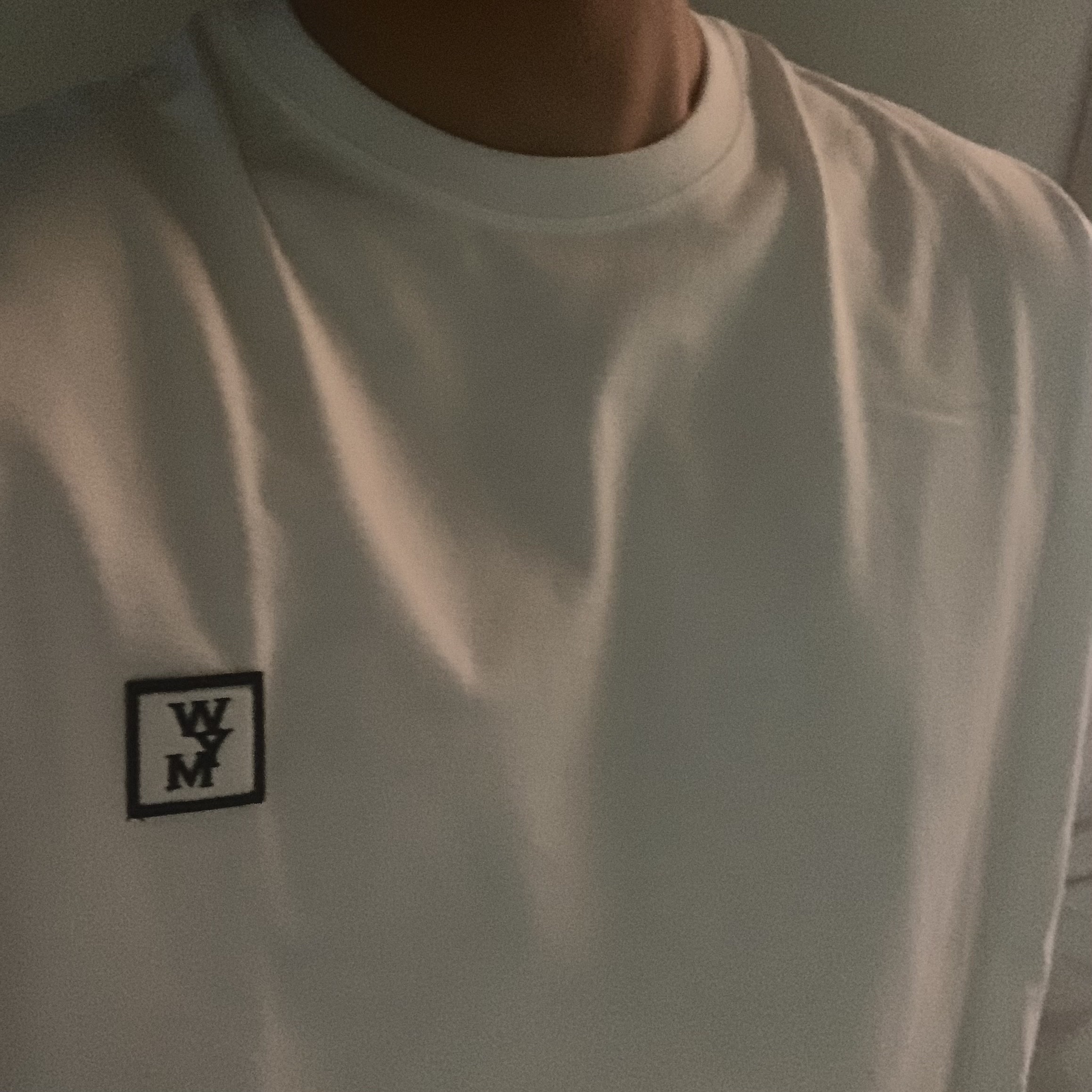 Wooyoungmi Cotton Long Sleeve Back Logo T-Shirt White - 22FW 착용 스타일