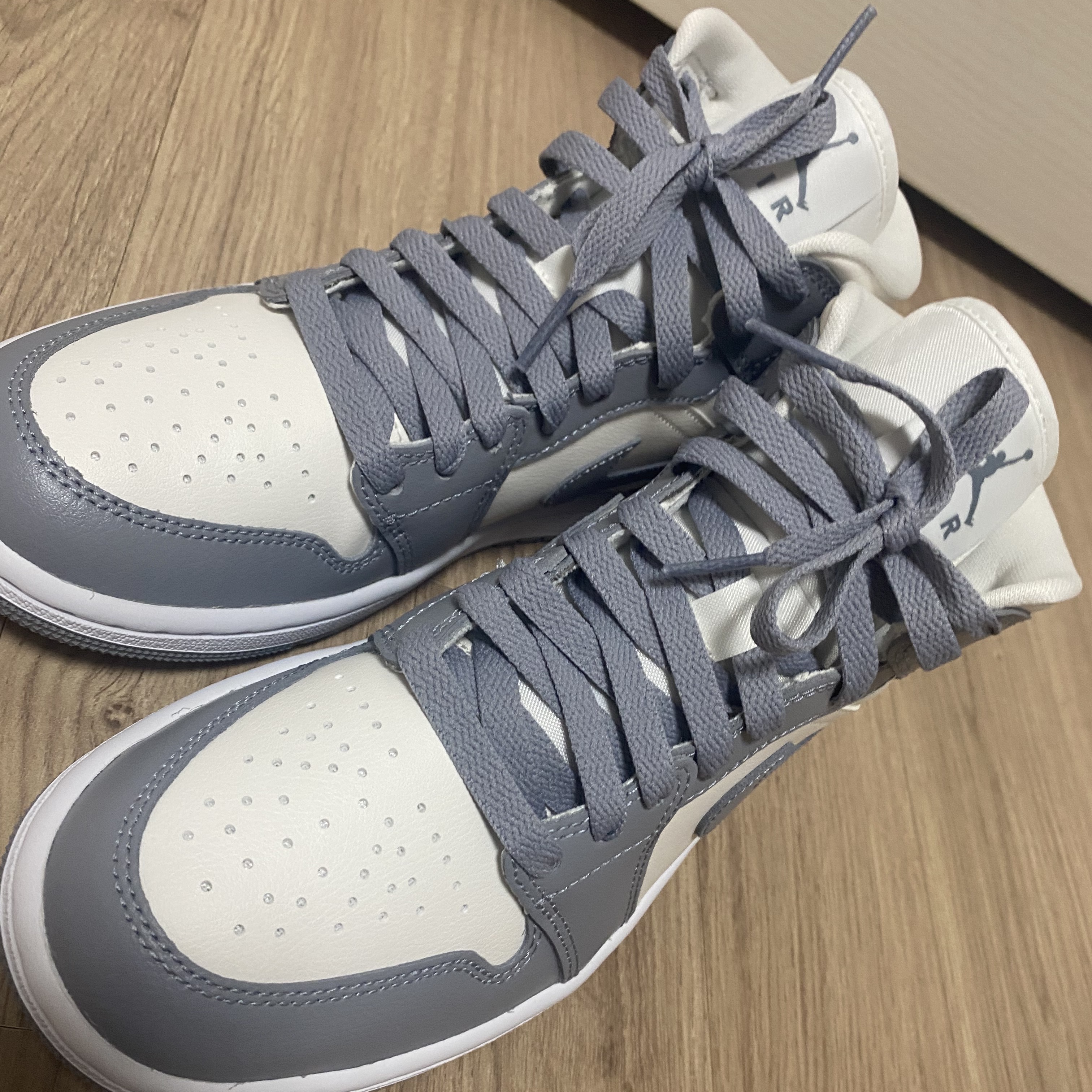 (W) Jordan 1 Mid Sail Stealth 착용 스타일 - 2