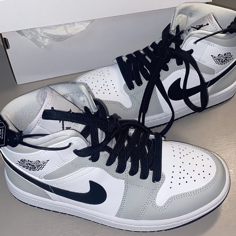 (W) Jordan 1 Mid Grey Fog 착용 스타일