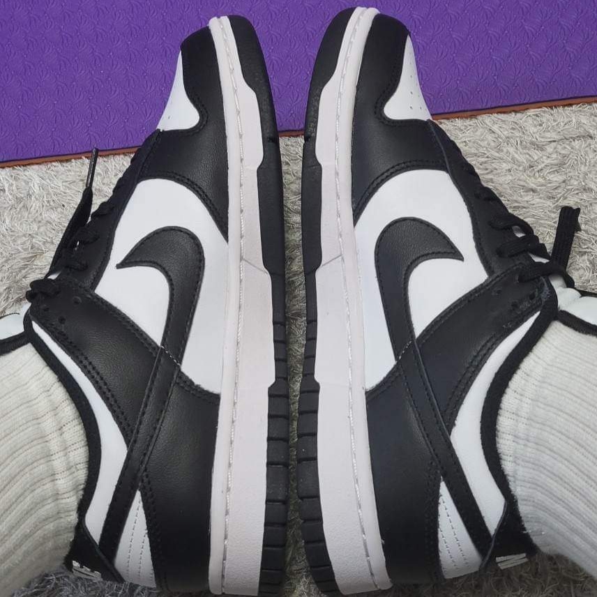 (W) Nike Dunk Low Black 착용 스타일 - 1