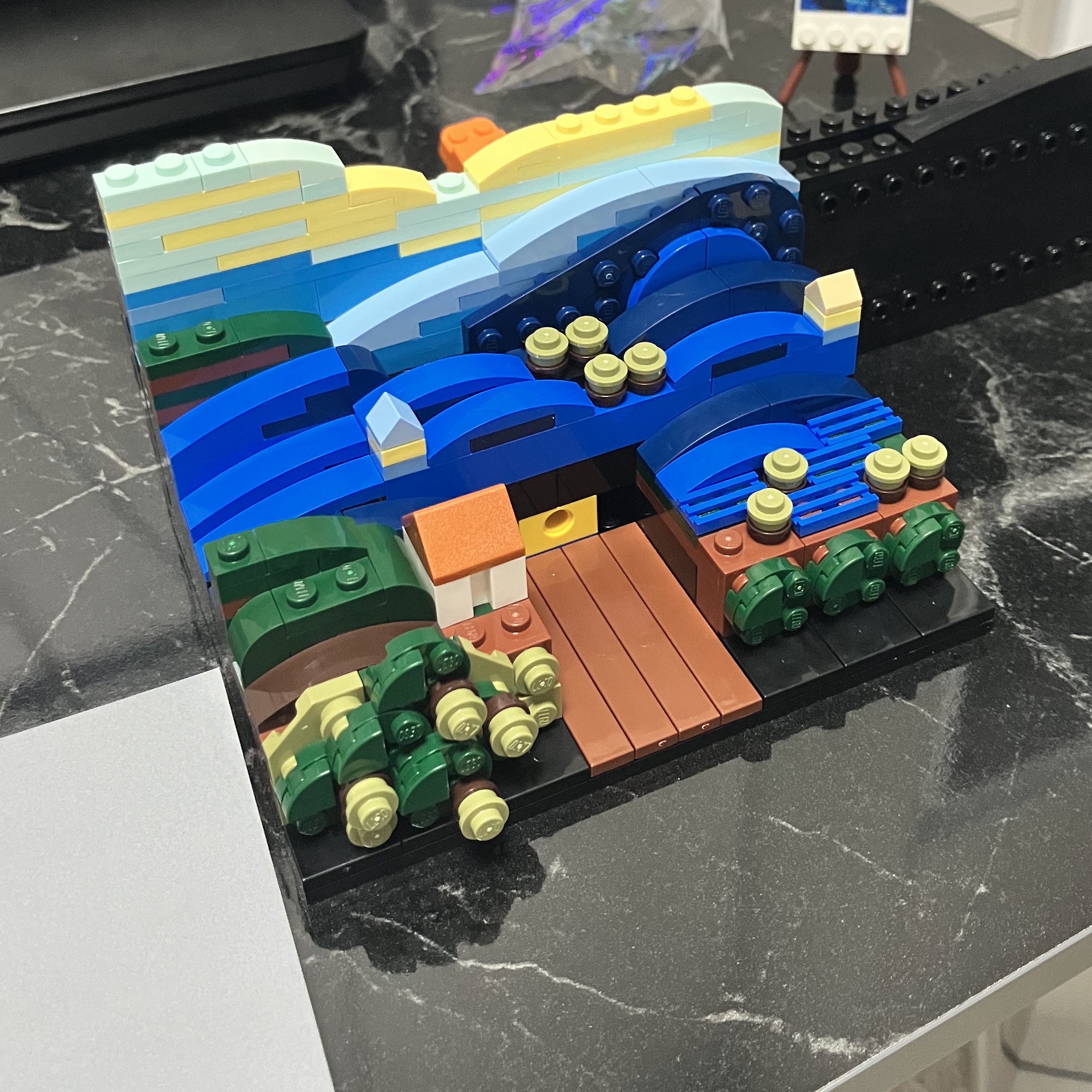 Lego Vincent Van Gogh The Starry Night 착용 스타일 - 3