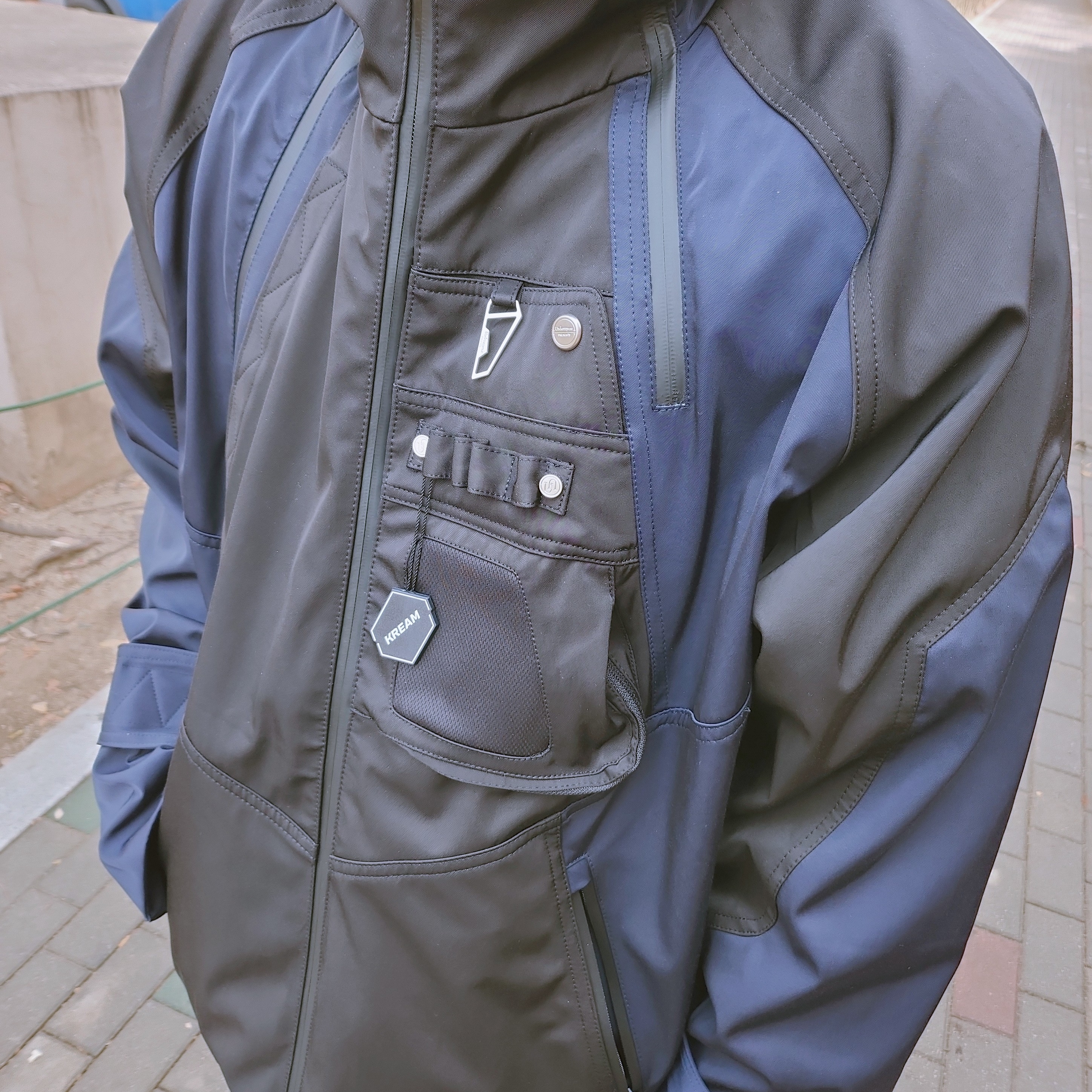 Undermycar Kame Multi Zip Turtle Shell Parka After Midnight - 22FW 착용 스타일 - 3