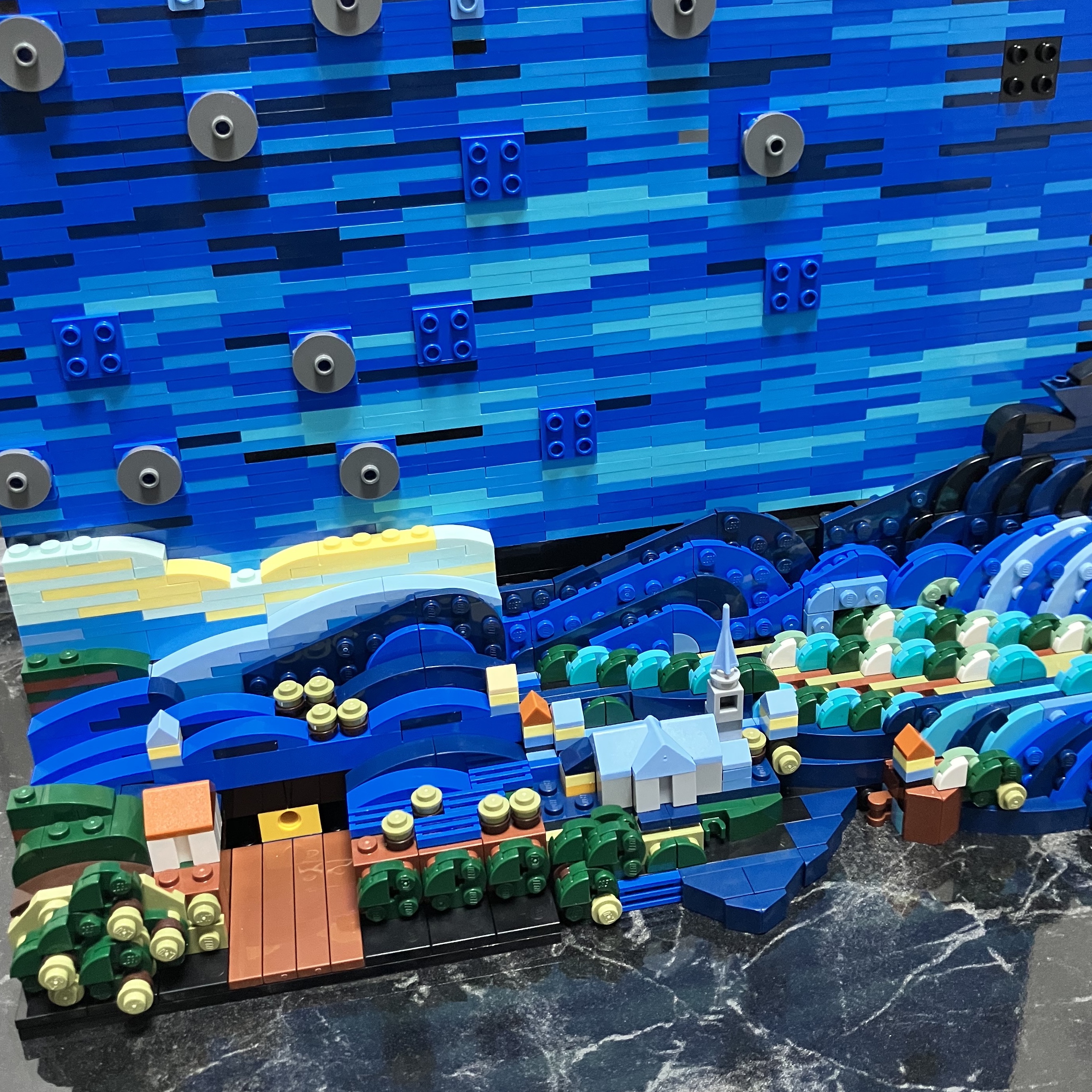 Lego Vincent Van Gogh The Starry Night 착용 스타일 - 2