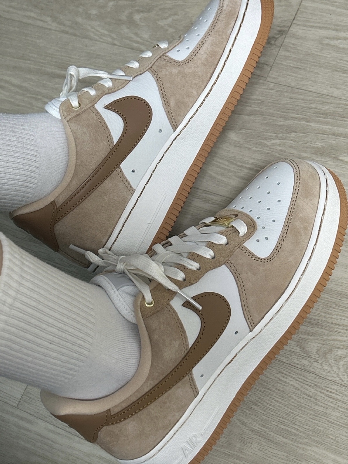 (W) Nike Air Force 1 LXX Flax 착용 스타일 - 3