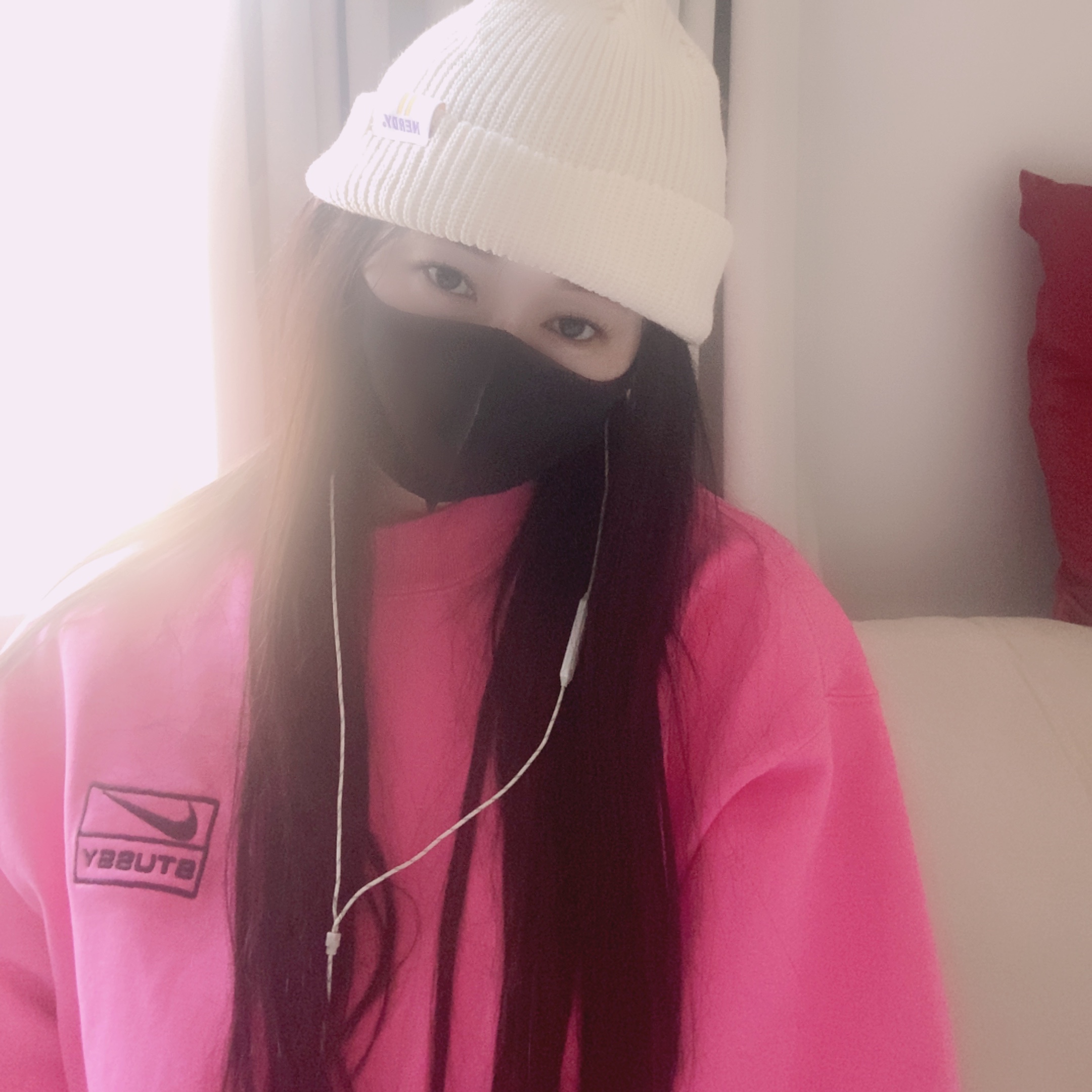 Nike x Stussy NRG Washed Fleece Crewneck Lotus PInk 착용 스타일
