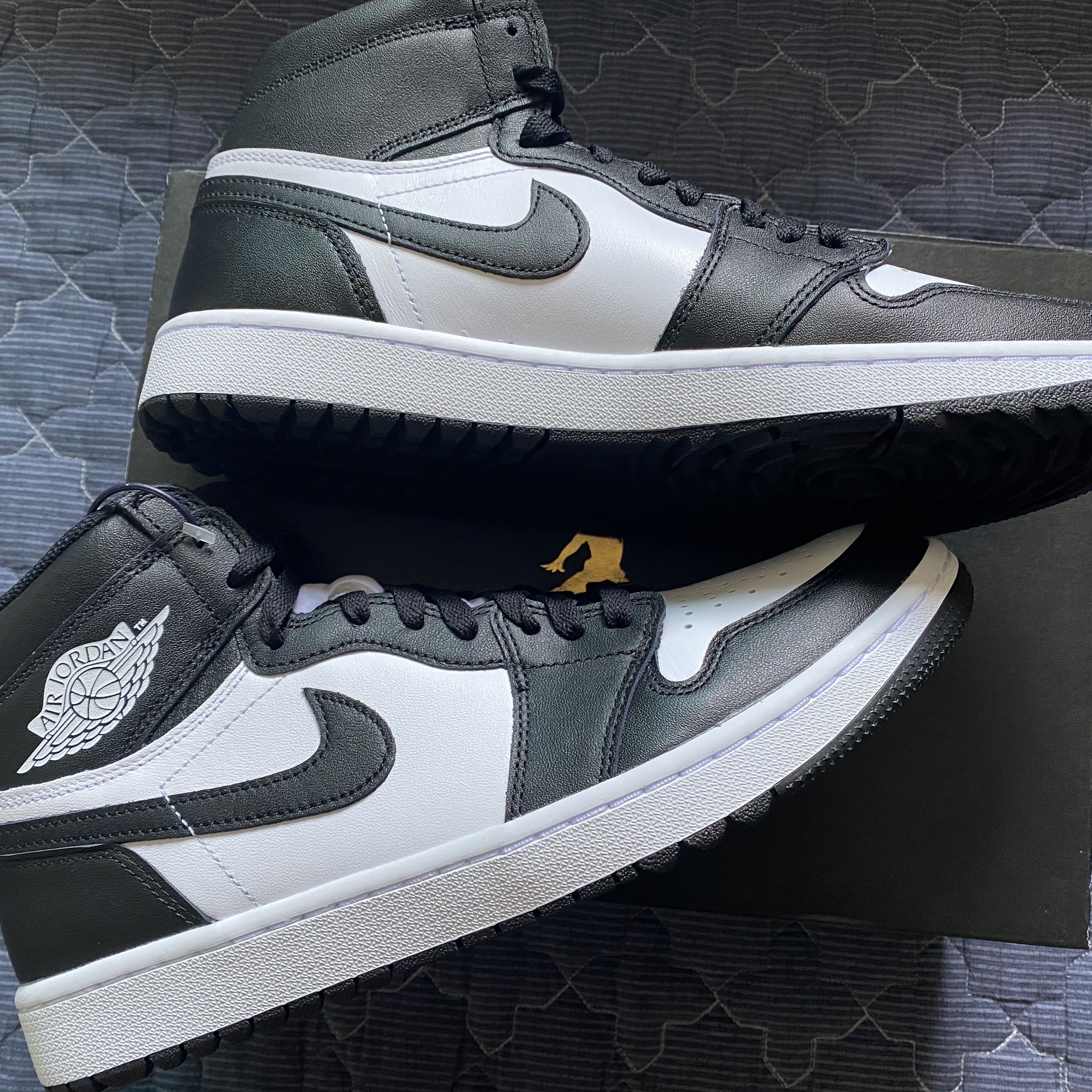 Jordan 1 High Golf White Black 착용 스타일