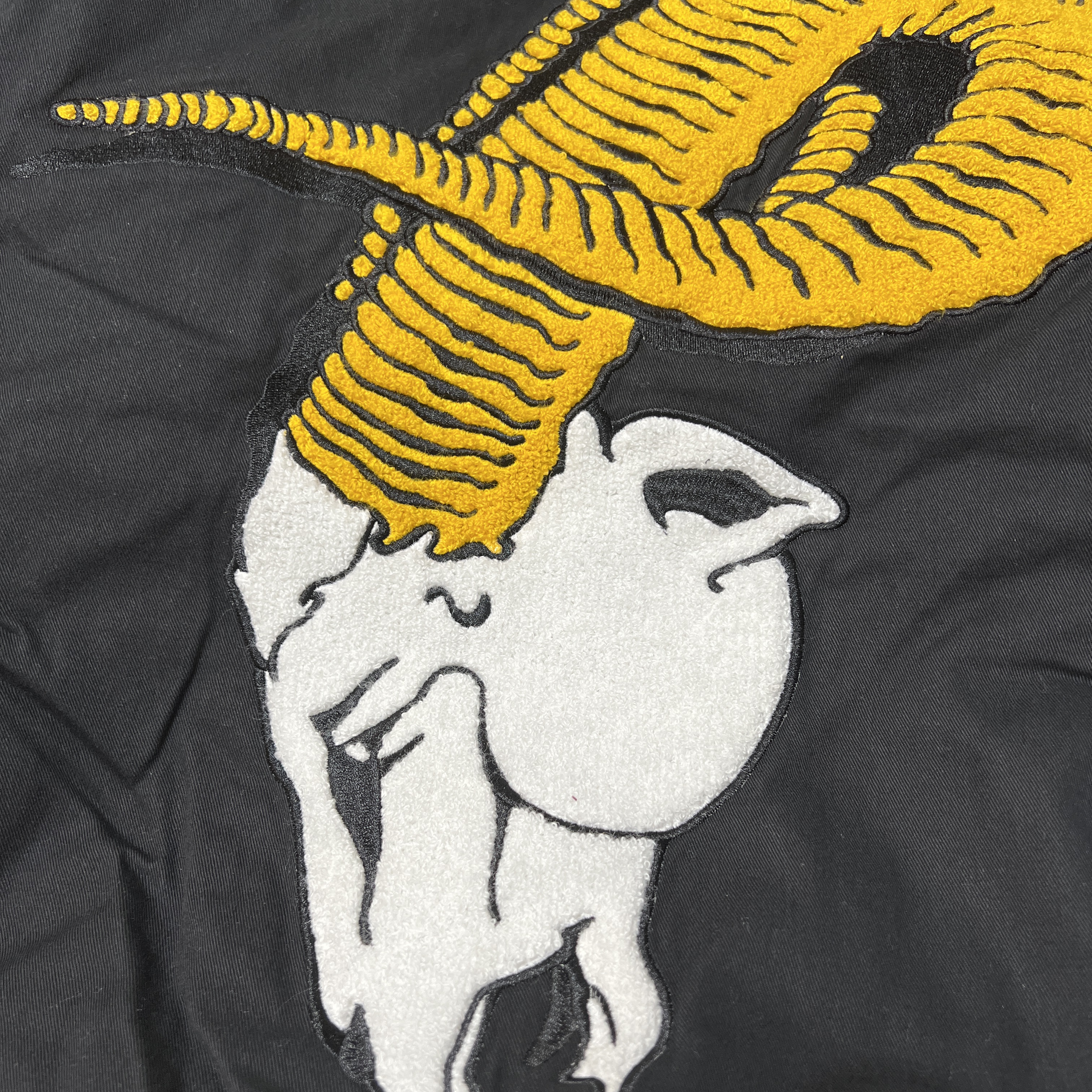 Palace Goats Varsity Jacket Black - 22SS 착용 스타일