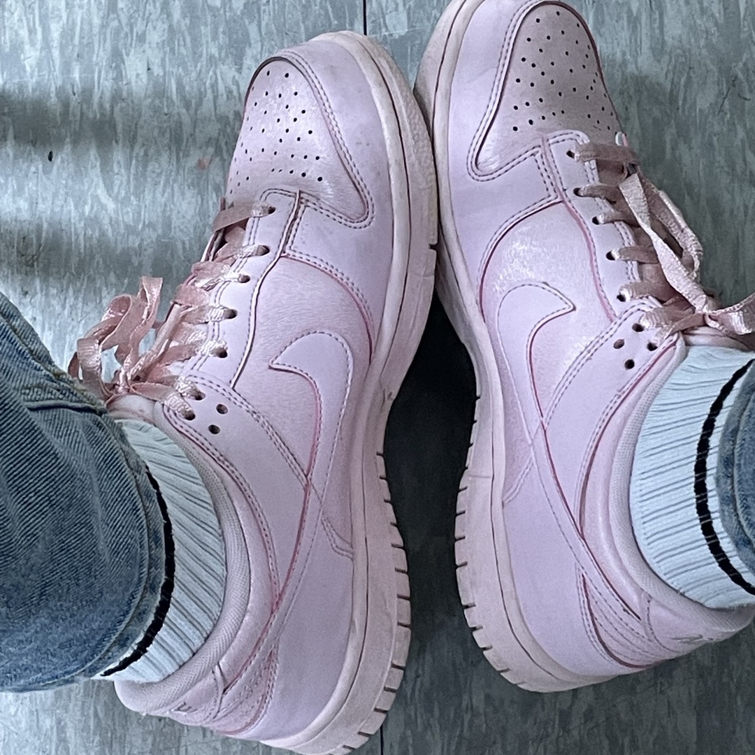 (GS) Nike Dunk Low SE Prism Pink 착용 스타일 - 4