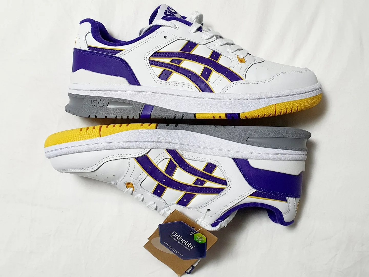 Asics EX89 White Gentry Purple 착용 스타일 - 5