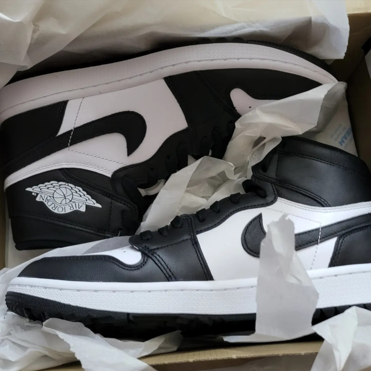 Jordan 1 High Golf White Black 착용 스타일