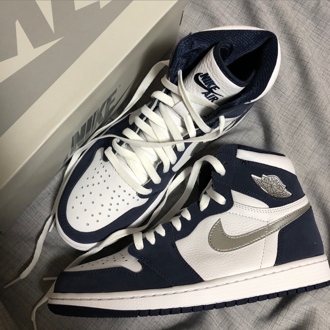 Jordan 1 Retro High OG CO.JP Midnight Navy 착용 스타일