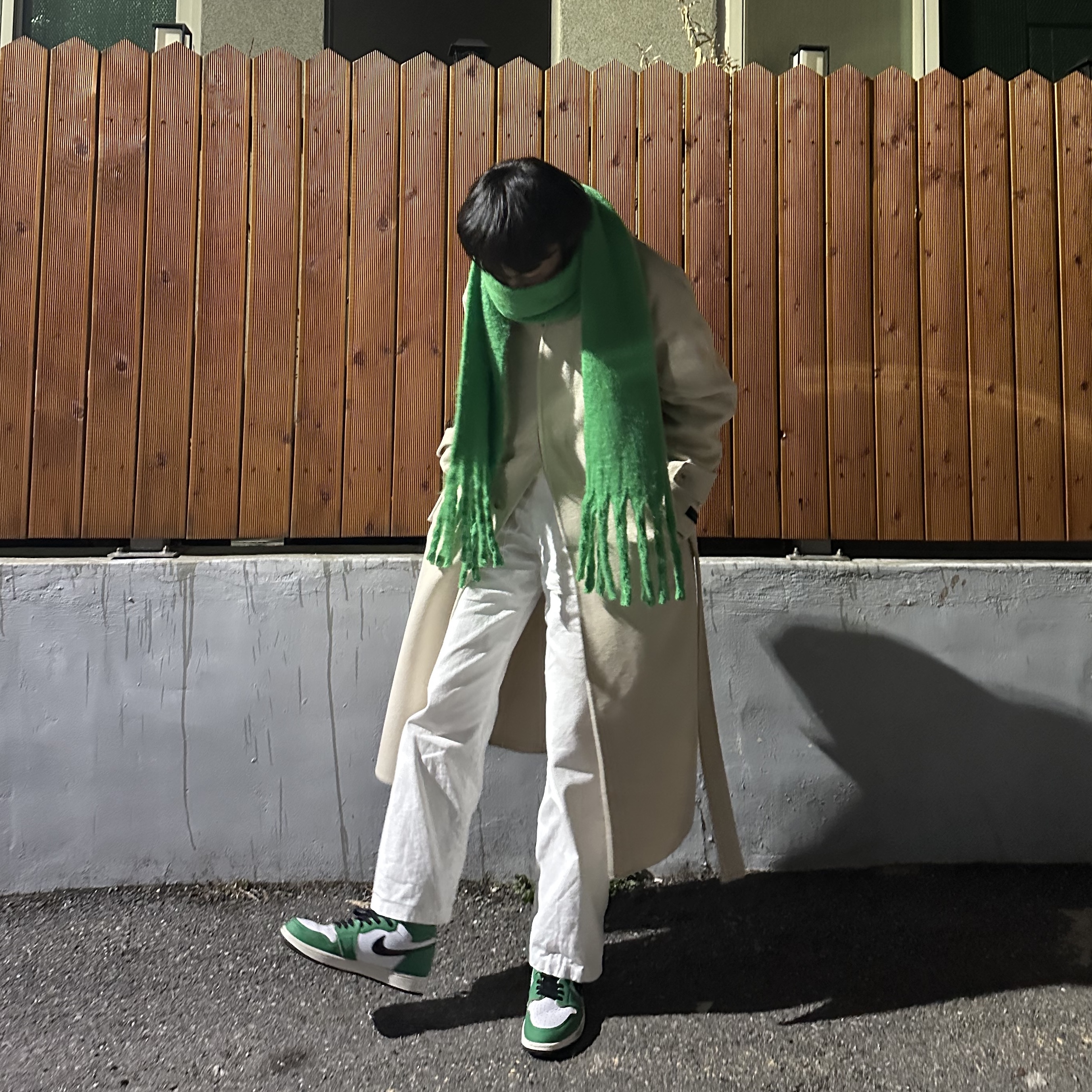 (W) Jordan 1 Retro High OG Lucky Green 착용 스타일