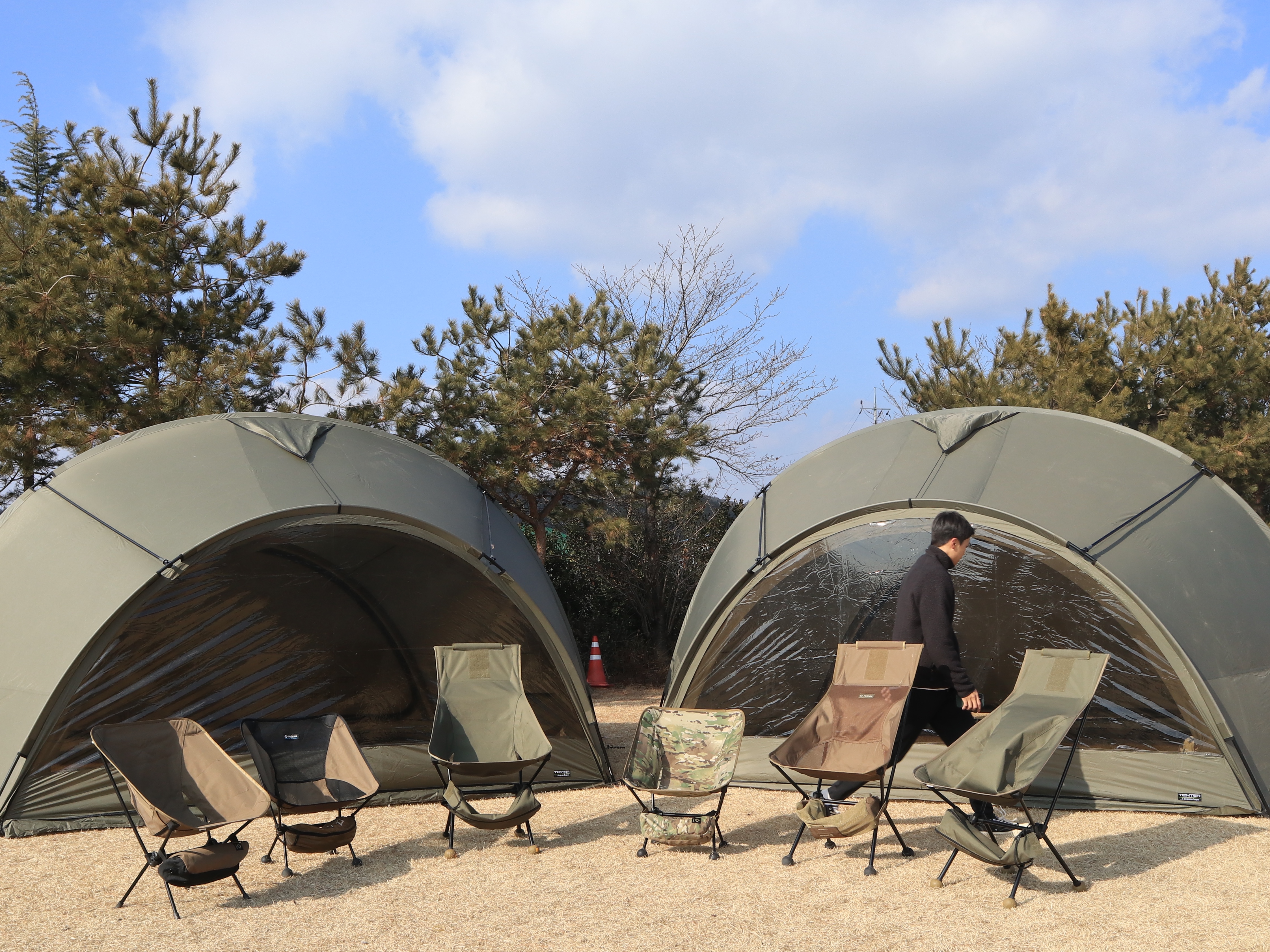 Helinox Chair One L Coyote Tan, Helinox Tactical Chair Multicam 착용 스타일