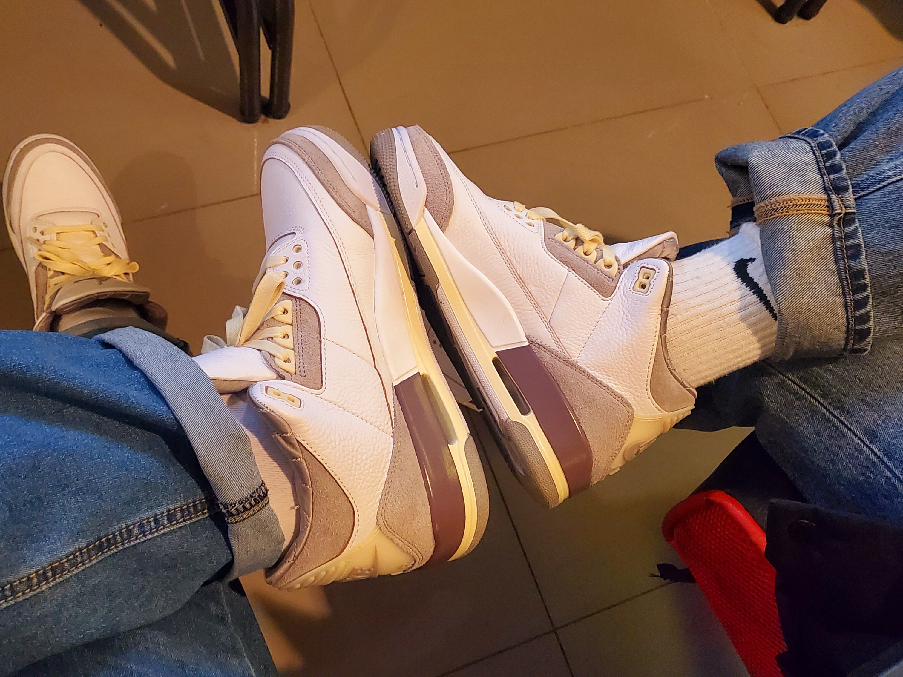 (W) Jordan 3 x A Ma Maniere Retro SP 착용 스타일 - 1
