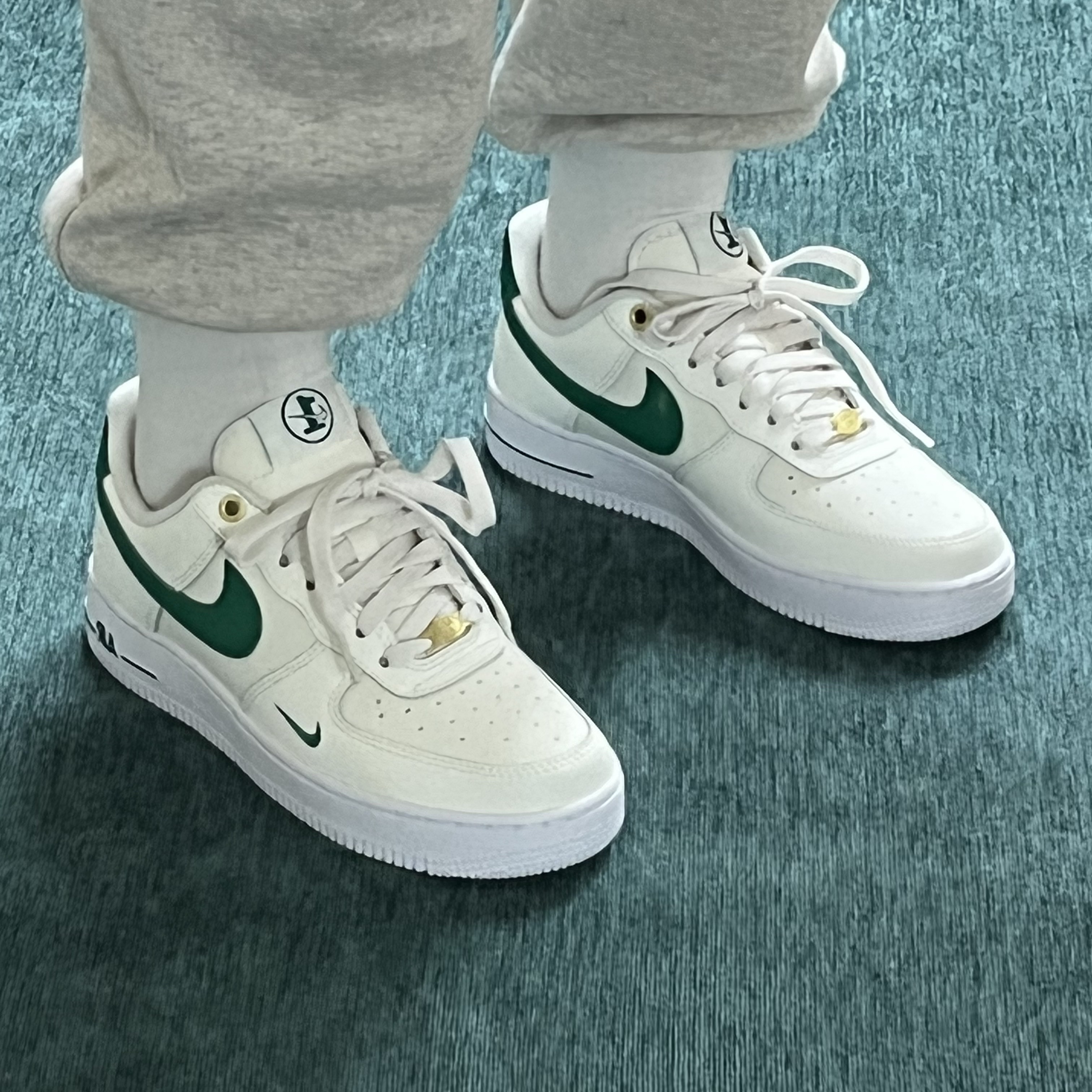 (W) Nike Air Force 1 '07 SE 40th Anniversary Join Forces Sail Malachite 착용 스타일