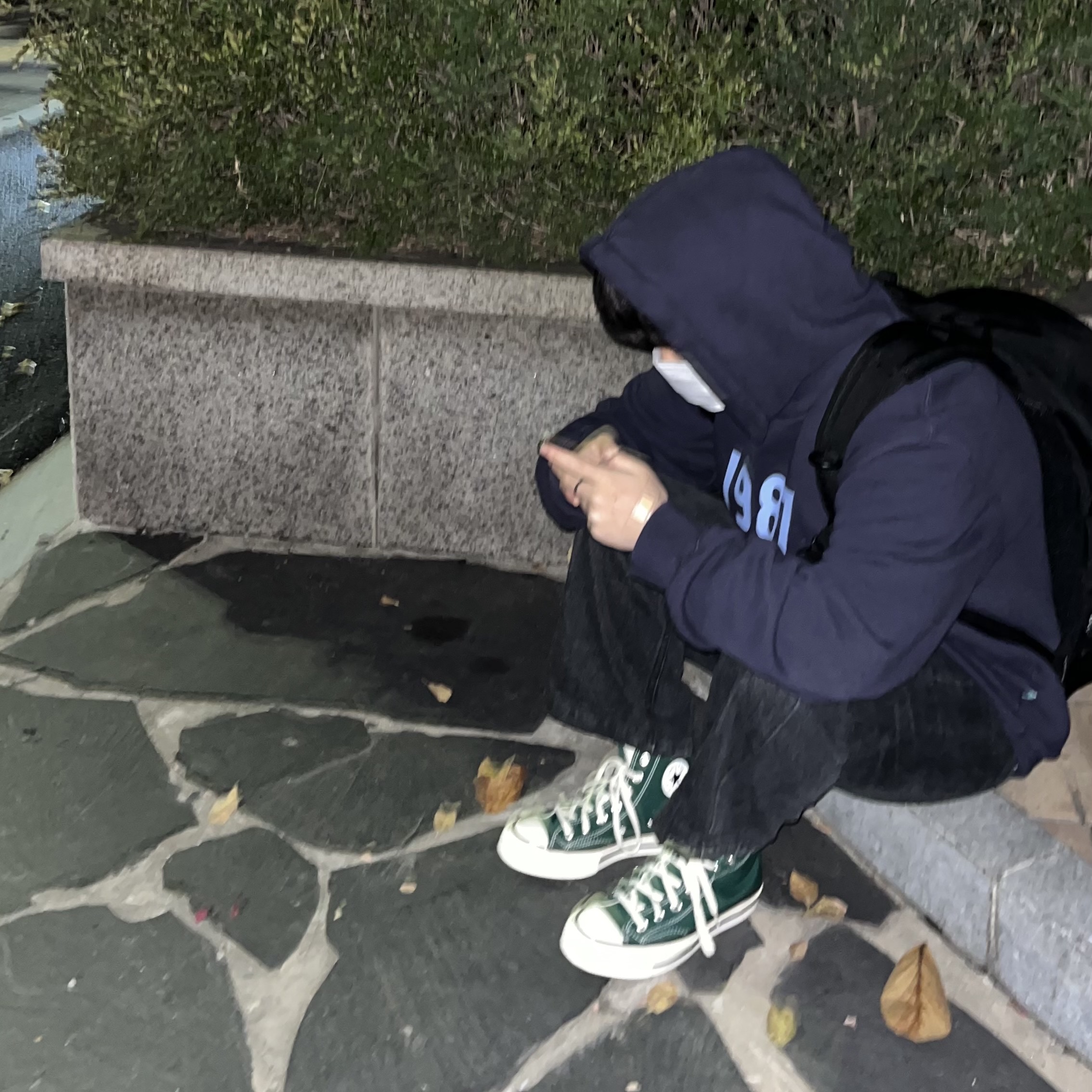 Converse Chuck 70 High Midnight Clover 착용 스타일