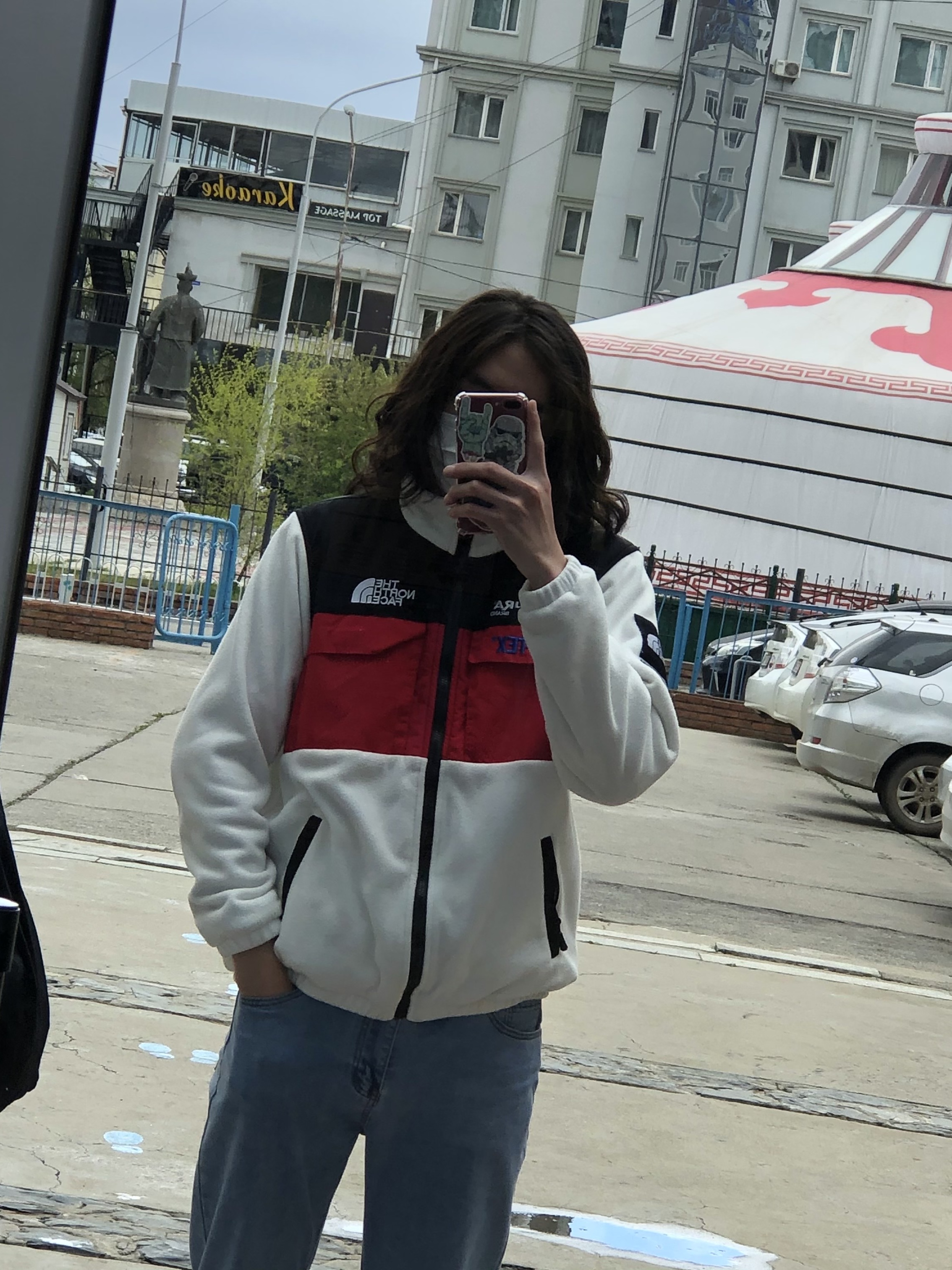 Supreme x The North Face Expedition Fleece Jacket White - 18FW 착용 스타일