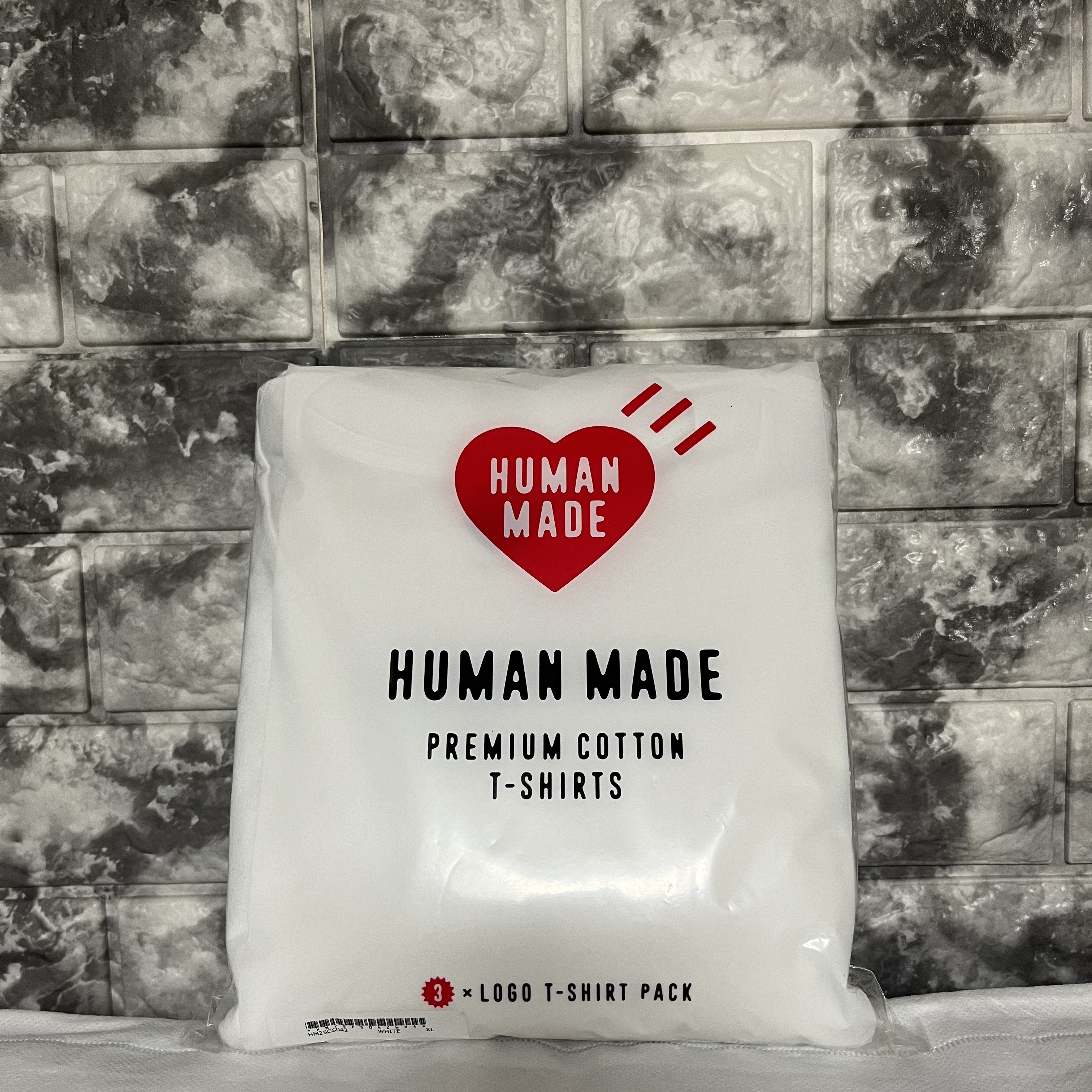 Human Made T-Shirts White (3 Pack) 착용 스타일 - 1