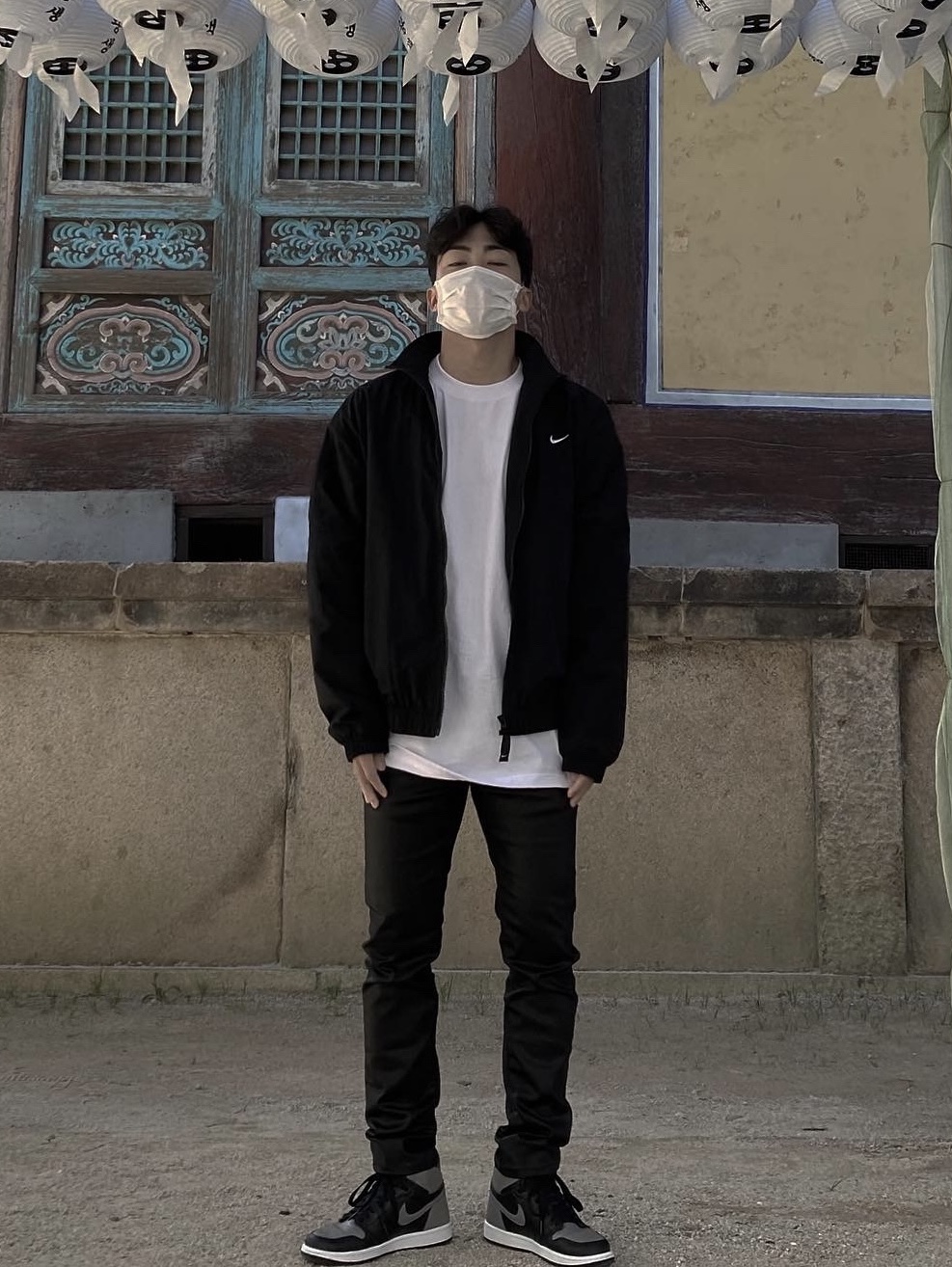 Nike NRG Solo Swoosh Woven Track Jacket Black - US/EU, Jordan 1 Retro High OG Shadow 2018 착용 스타일