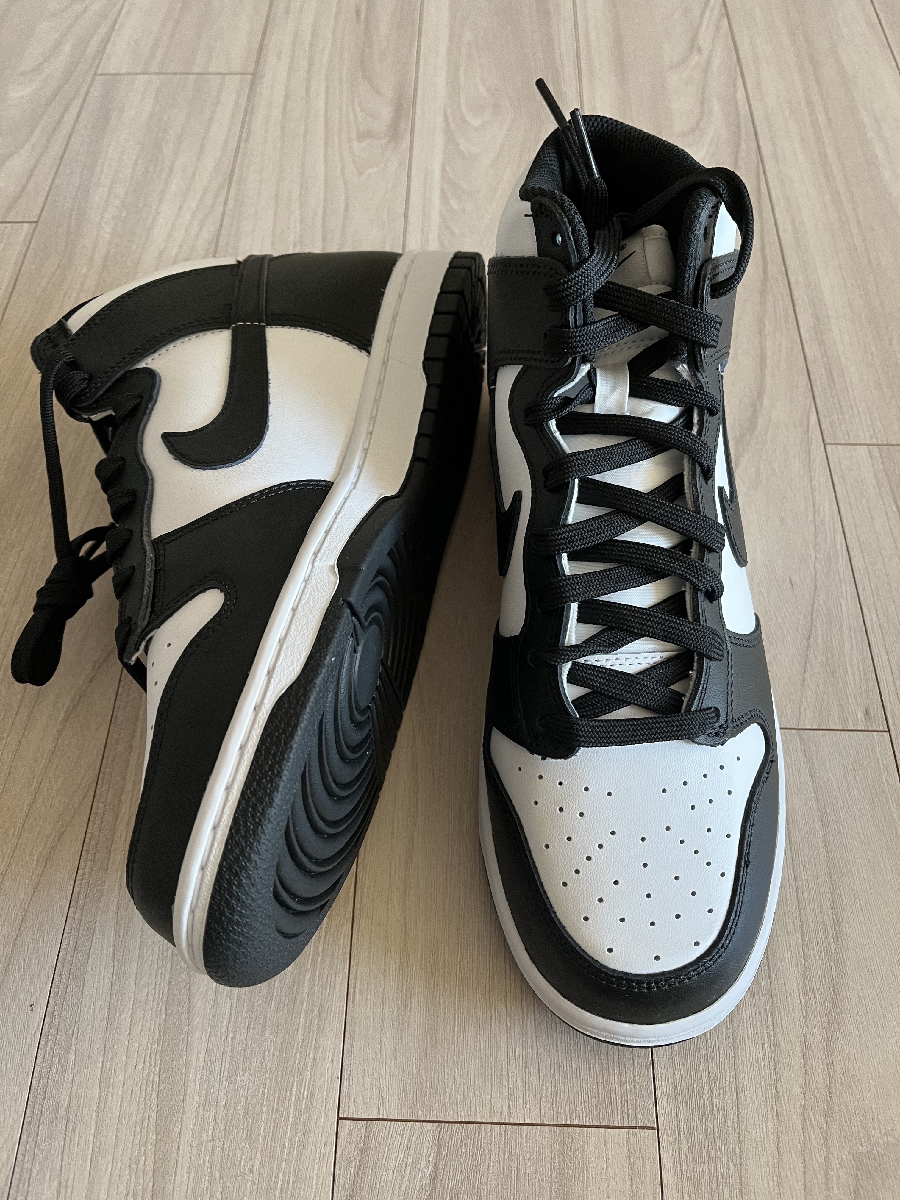 Nike Dunk High Retro Championship White 착용 스타일 - 2