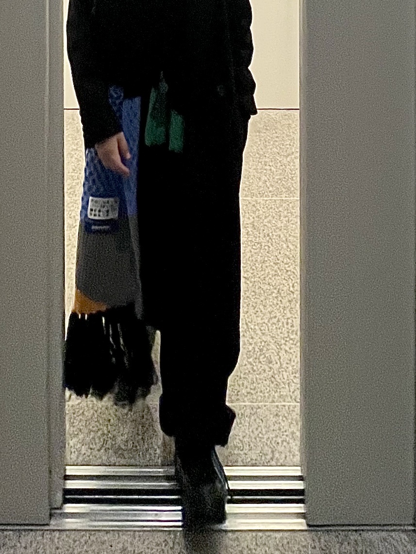 Ader Error x Zara Scarf Black 착용 스타일