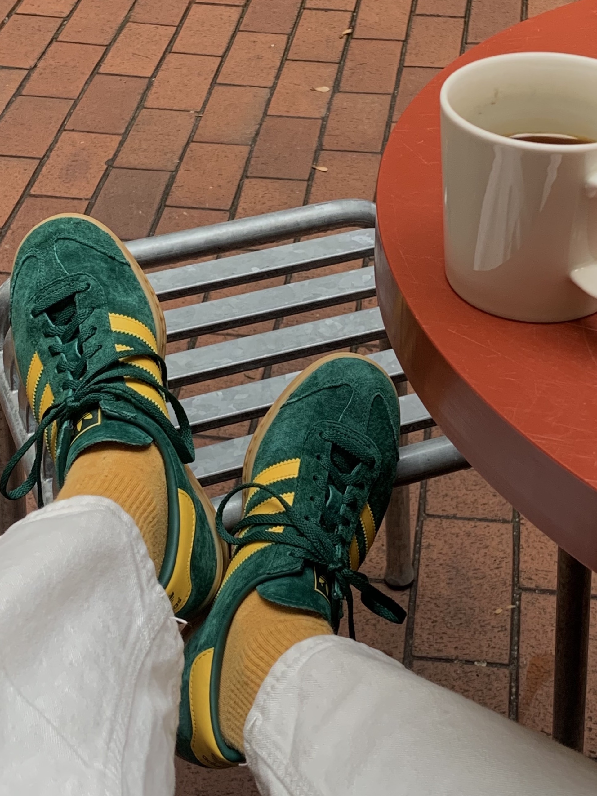 Adidas City Series Hamburg Collegiate Green Bold Gold 착용 스타일 - 4