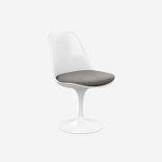 Knoll Tulip Chair White Light Grey