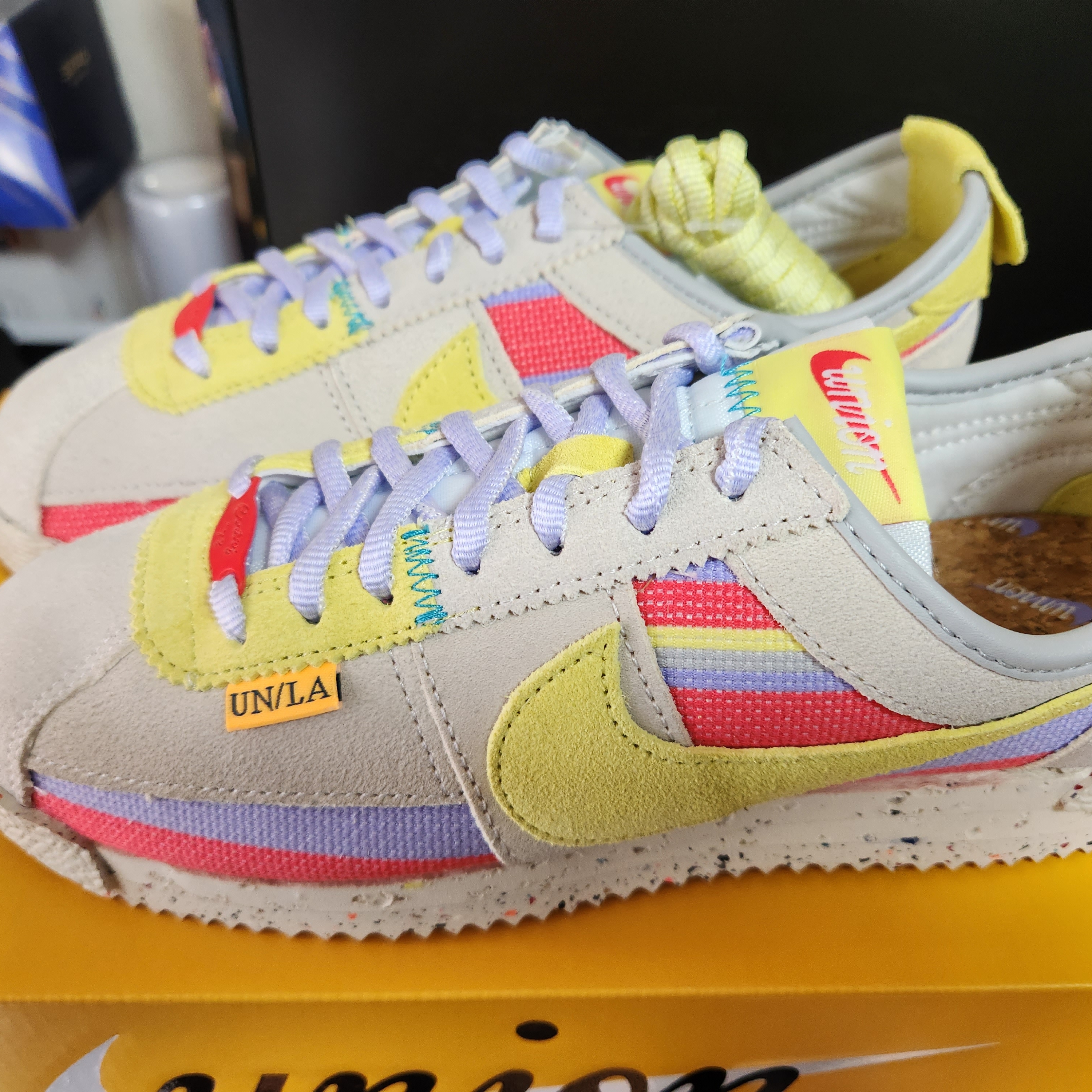 Nike x Union Cortez SP Lemon Frost 착용 스타일 - 2