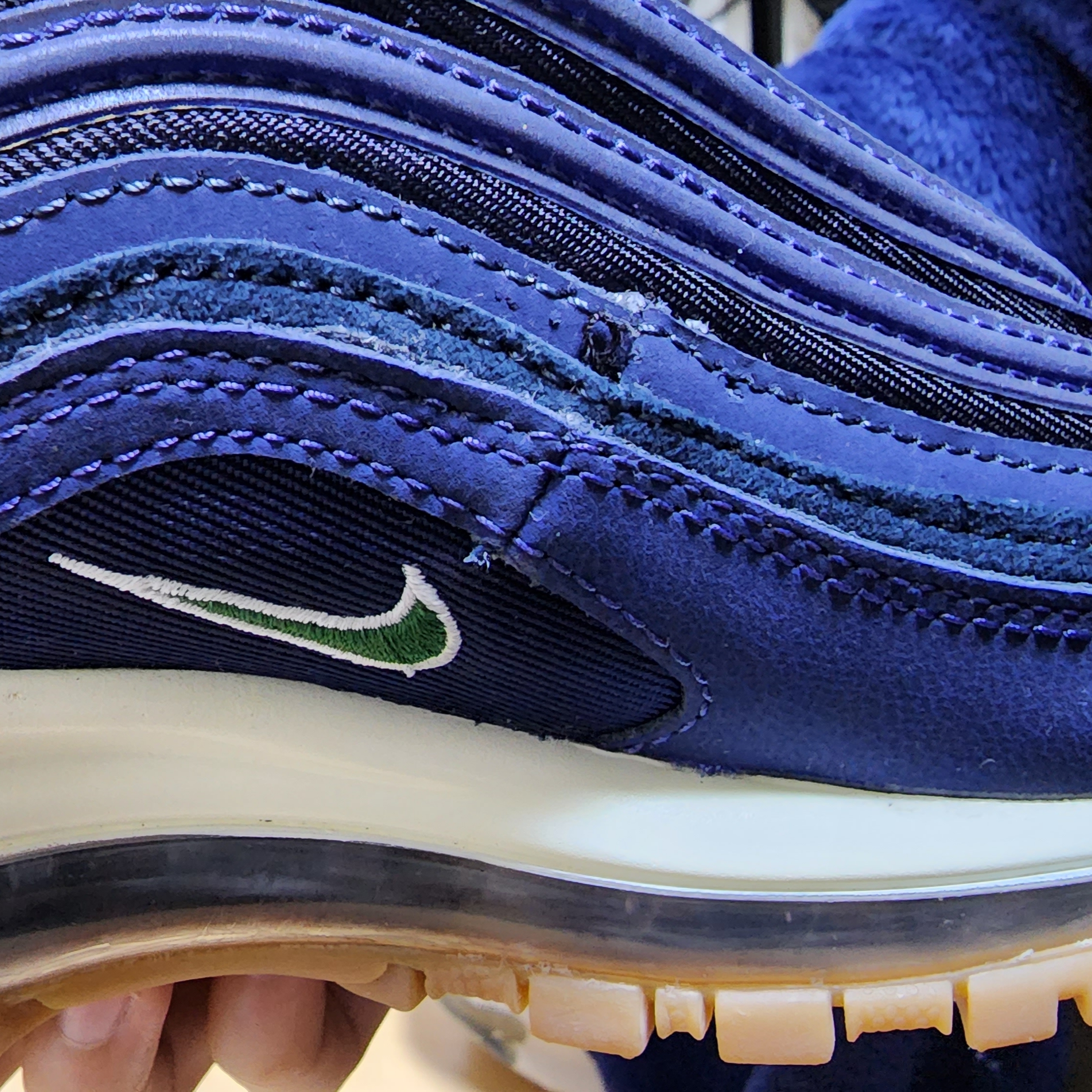 (W) Nike Air Max 97 QS Gorge Green 착용 스타일 - 4