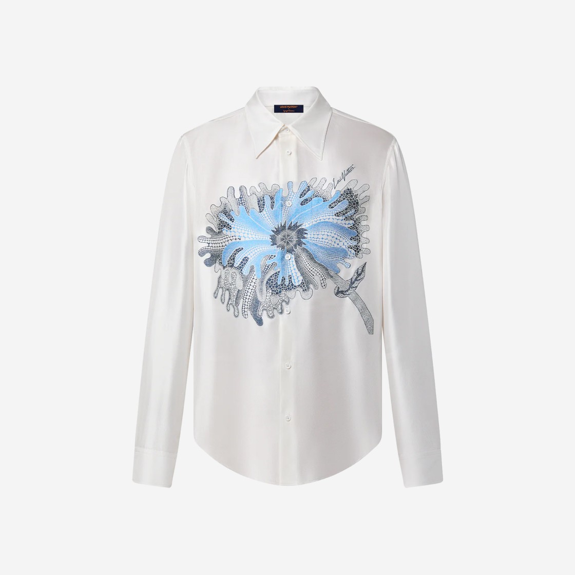 Louis Vuitton x YK Psychedelic Flower Classic Shirt White 상세 이미지 1