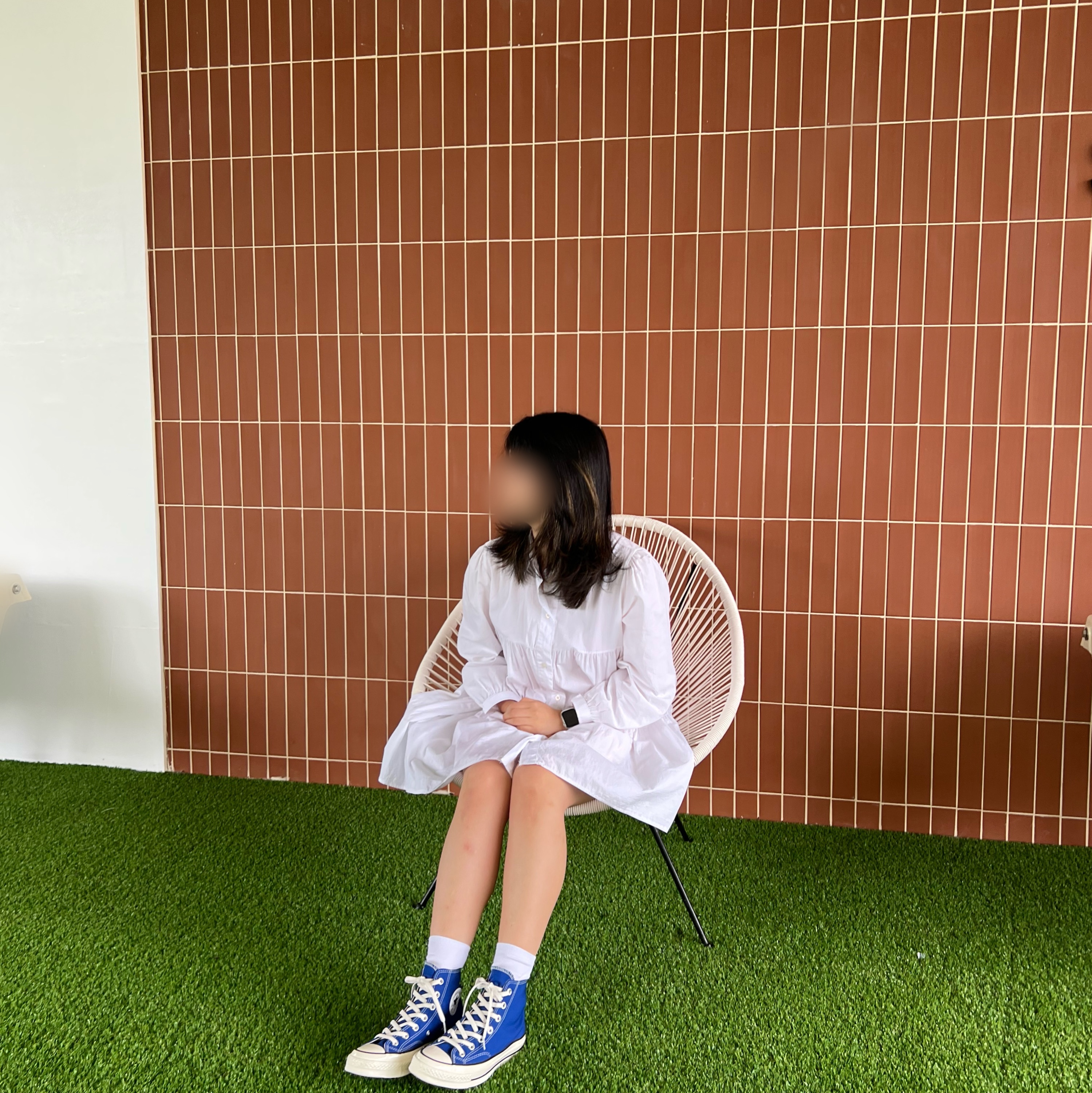 Converse Chuck 70 High Rush Blue 착용 스타일 - 1
