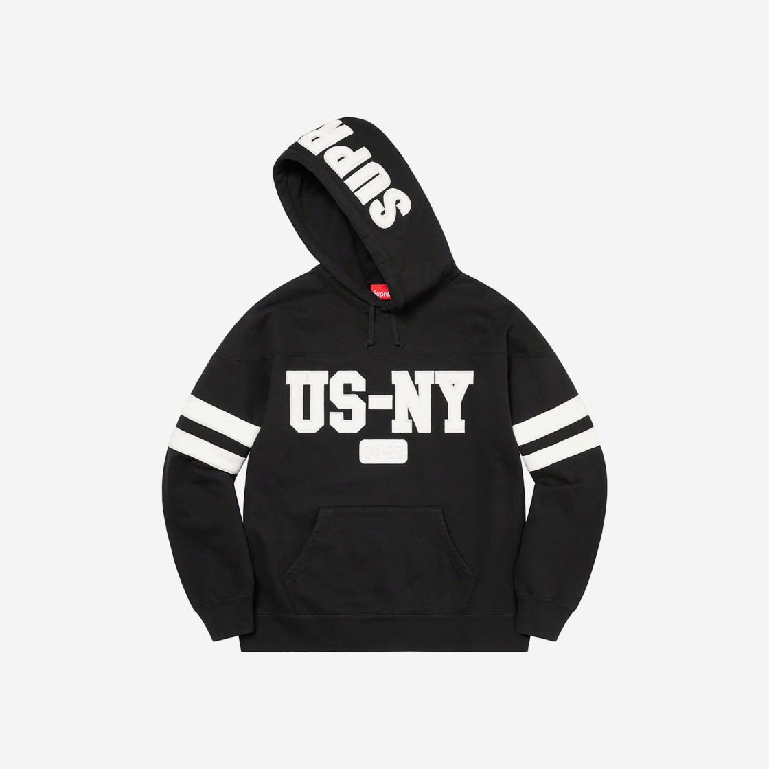 Supreme US-NY Hooded Sweatshirt Black - 22FW 상세 이미지 1