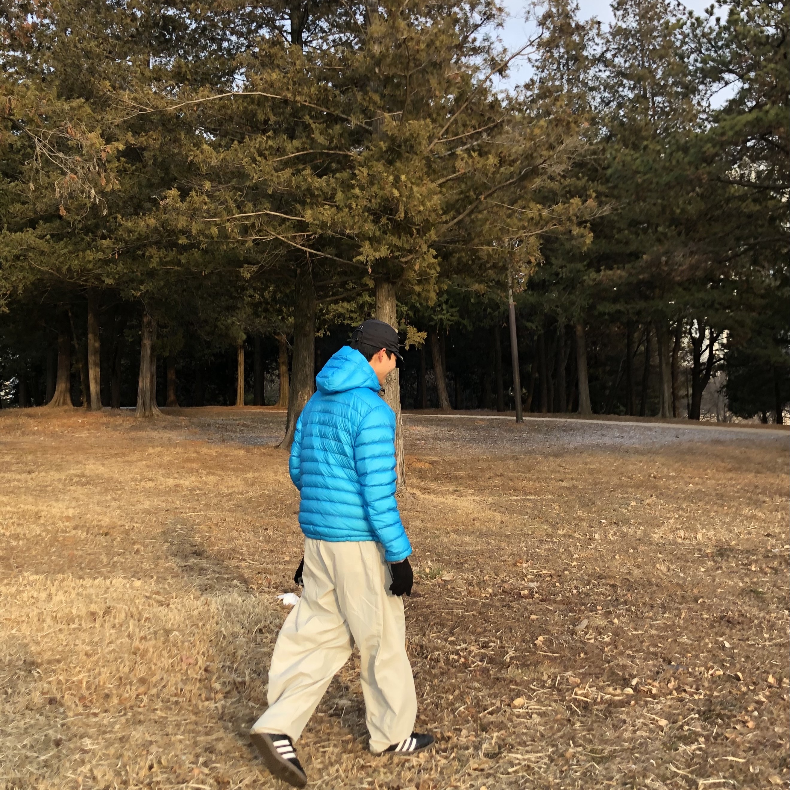 Sansan Gear Side Snap Pants Ice Beige - 22FW, Adidas Samba ADV Black 착용 스타일 - 1