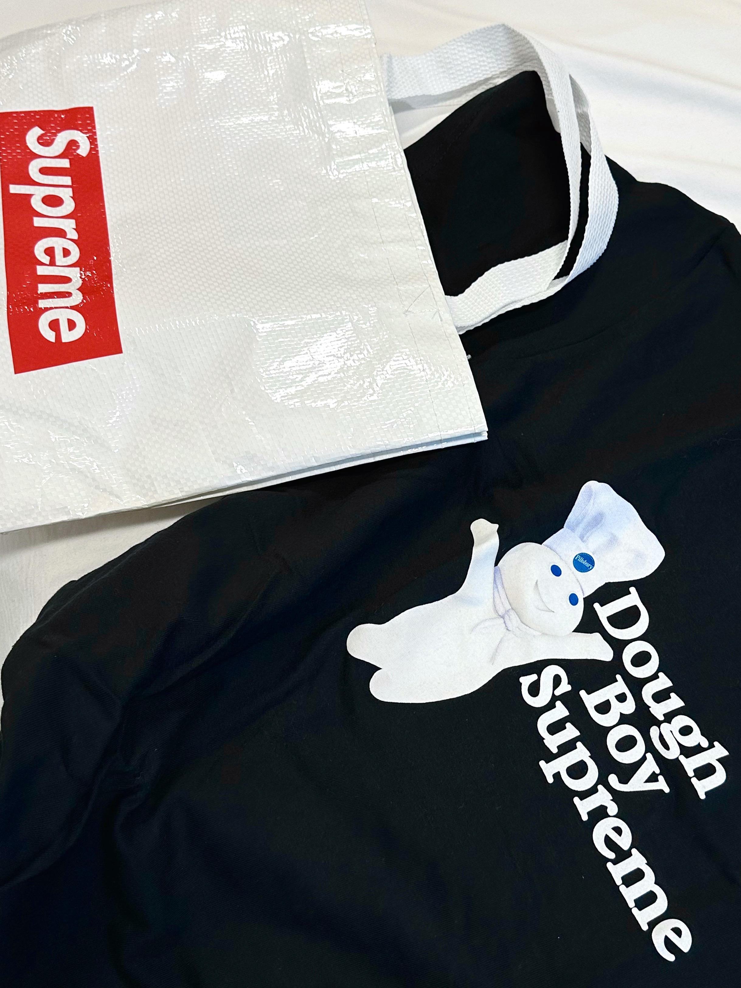 Supreme Doughboy T-Shirt Black - 22FW 착용 스타일