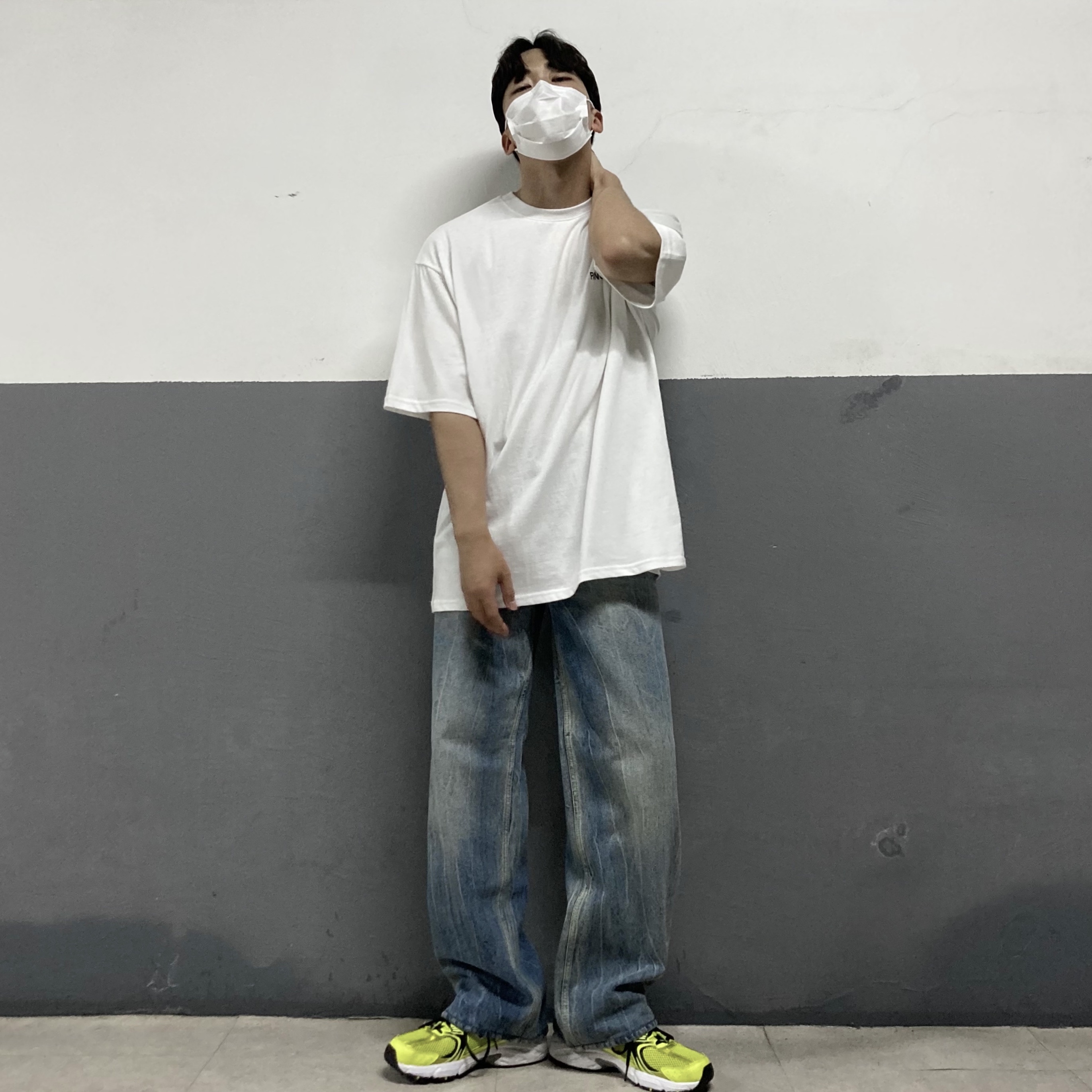 New Balance 530 Yellow 착용 스타일