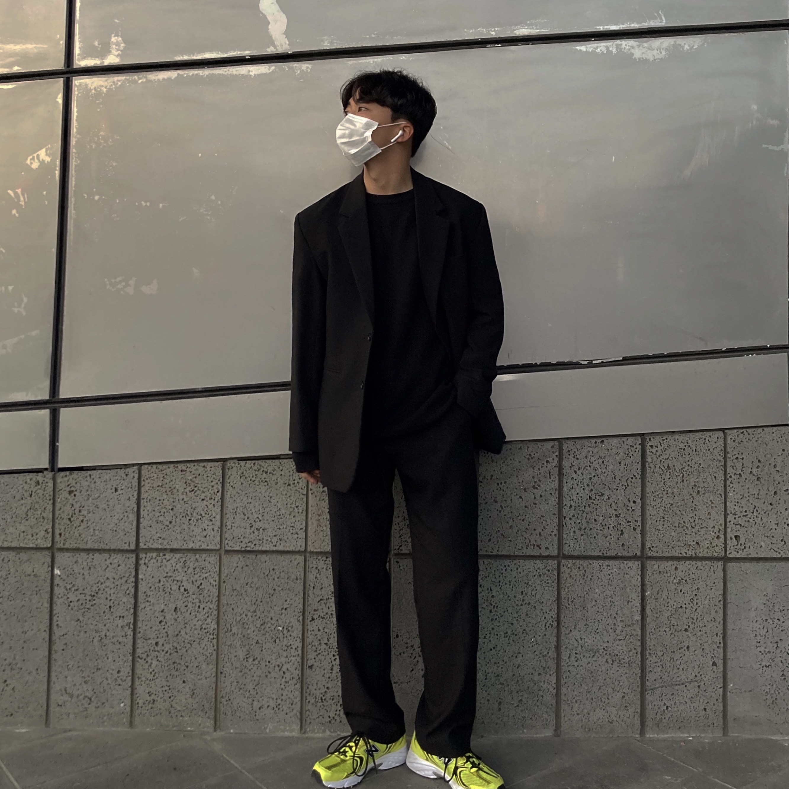 New Balance 530 Yellow 착용 스타일