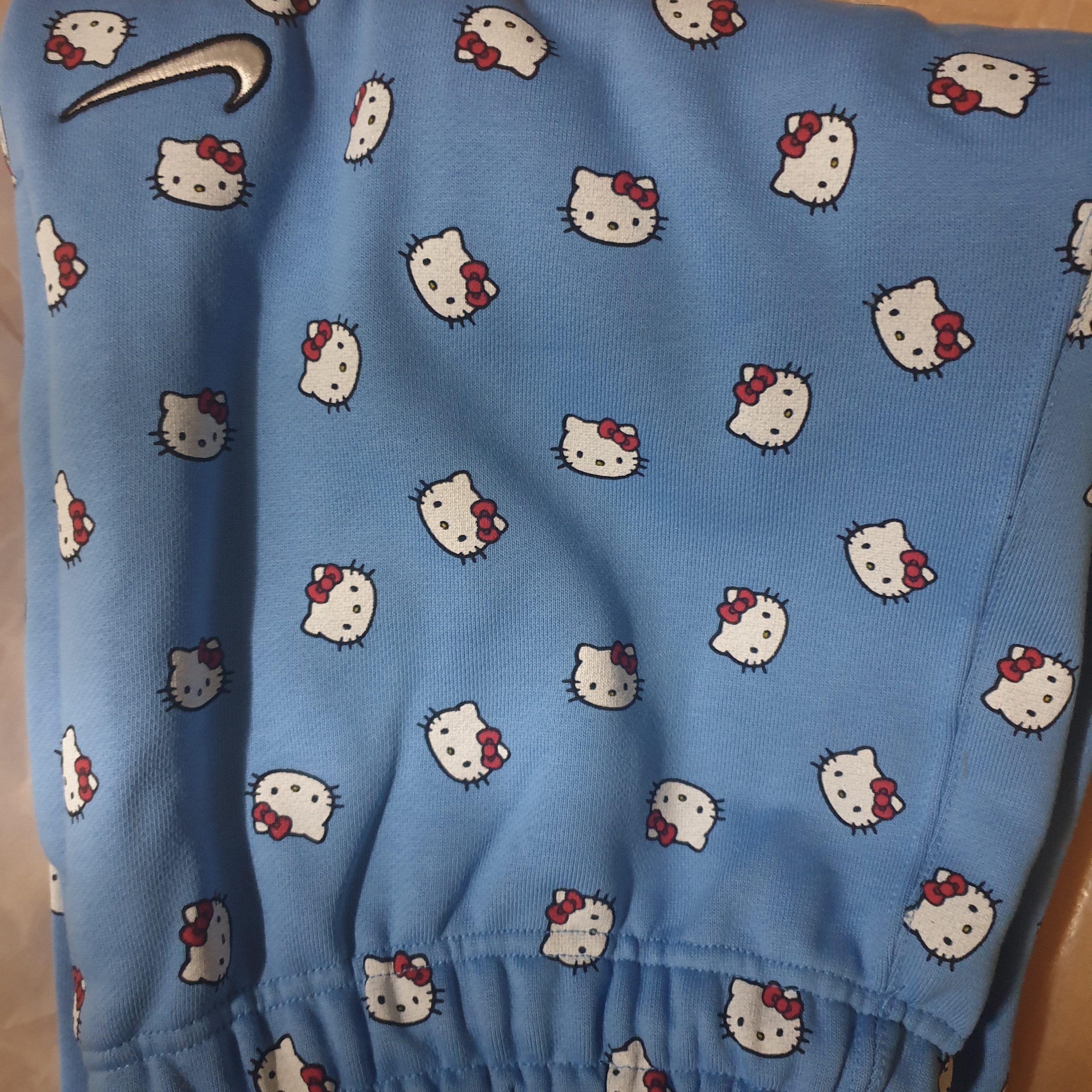 Nike x Hello Kitty NRG Fleece Pants Blue - Asia 착용 스타일